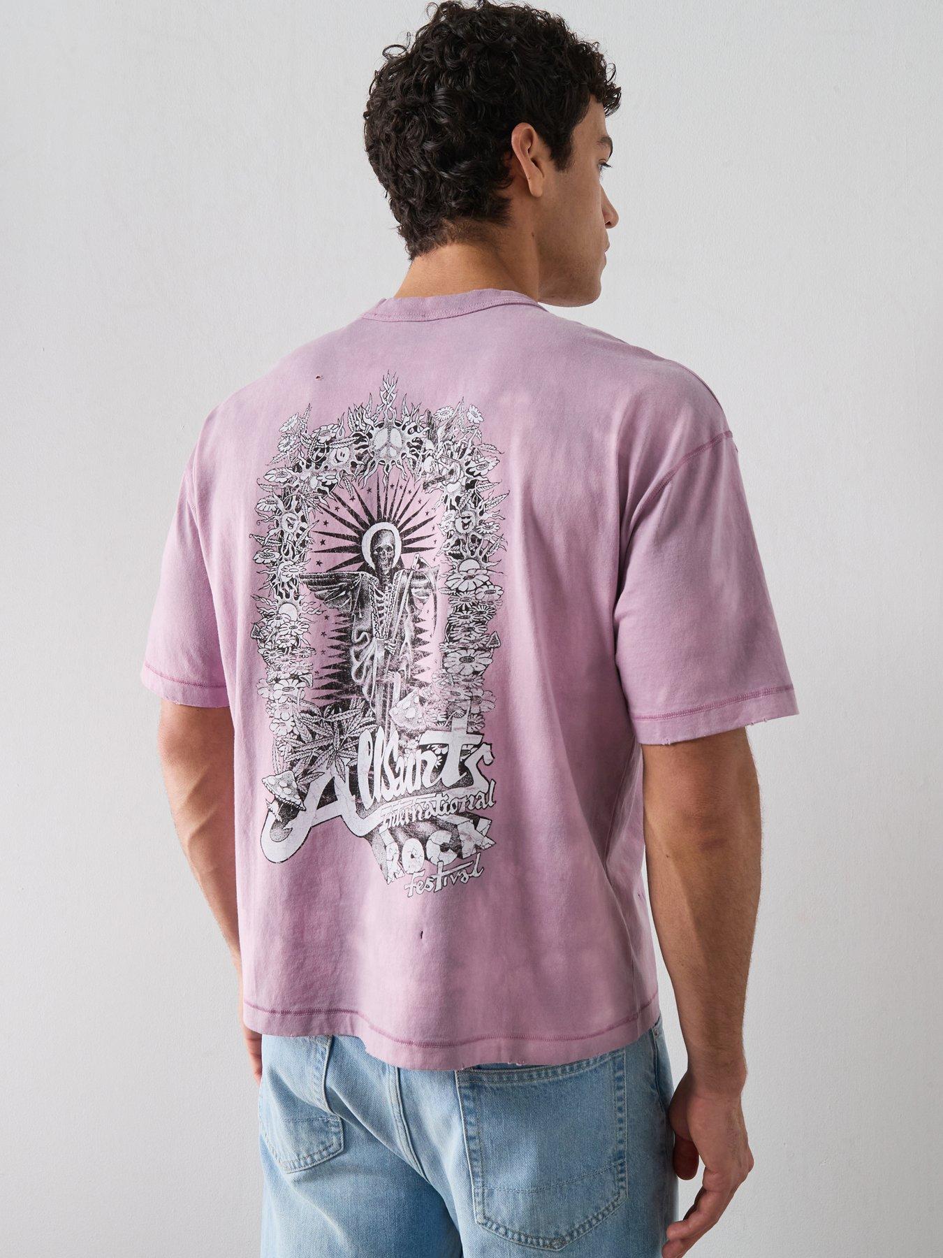 AllSaints Avalon Short Sleeve T-Shirt - Pink
