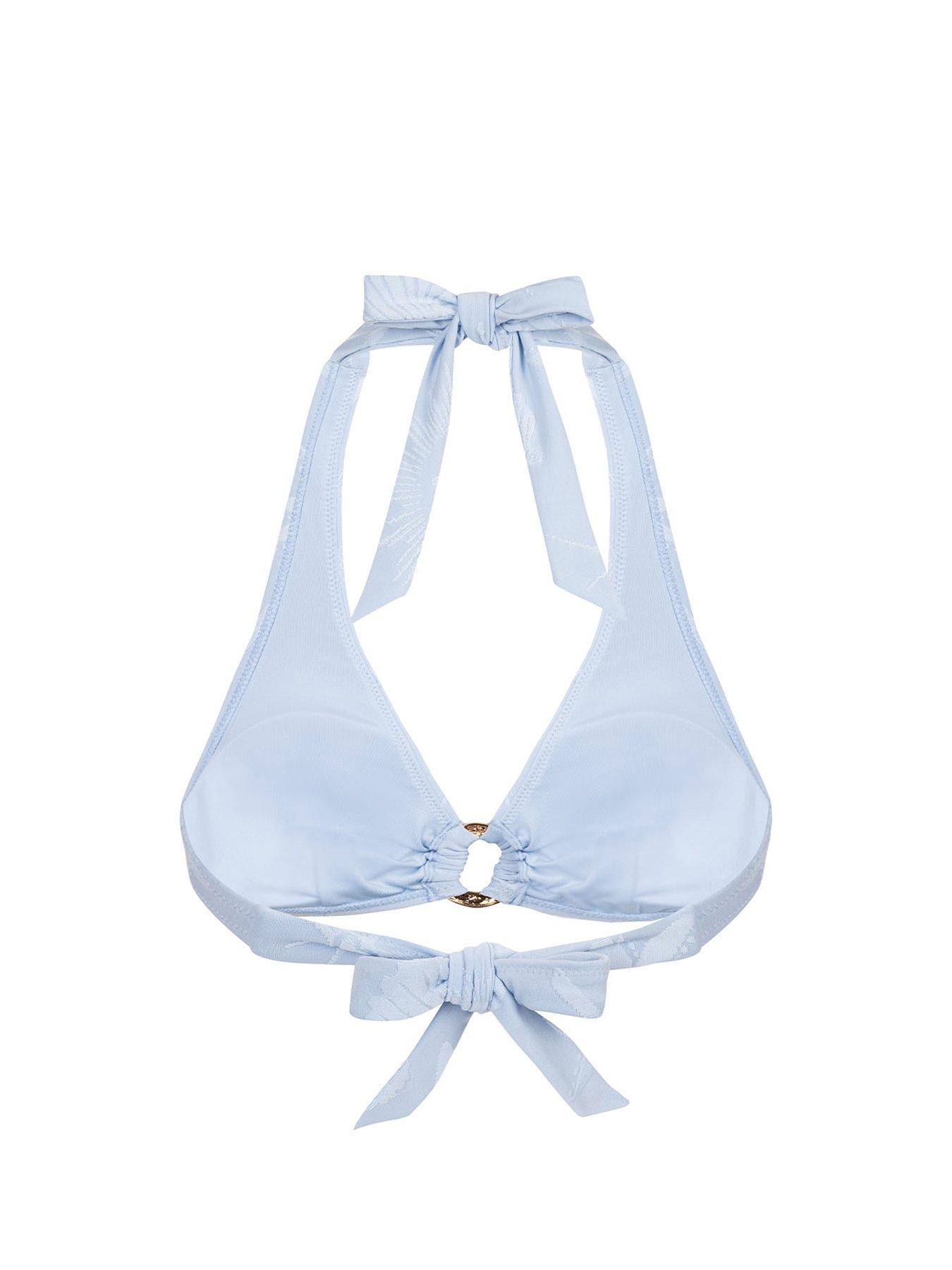 Image 6 of 6 of CHELSEA PEERS Jacquard Textured Halter Neck Top