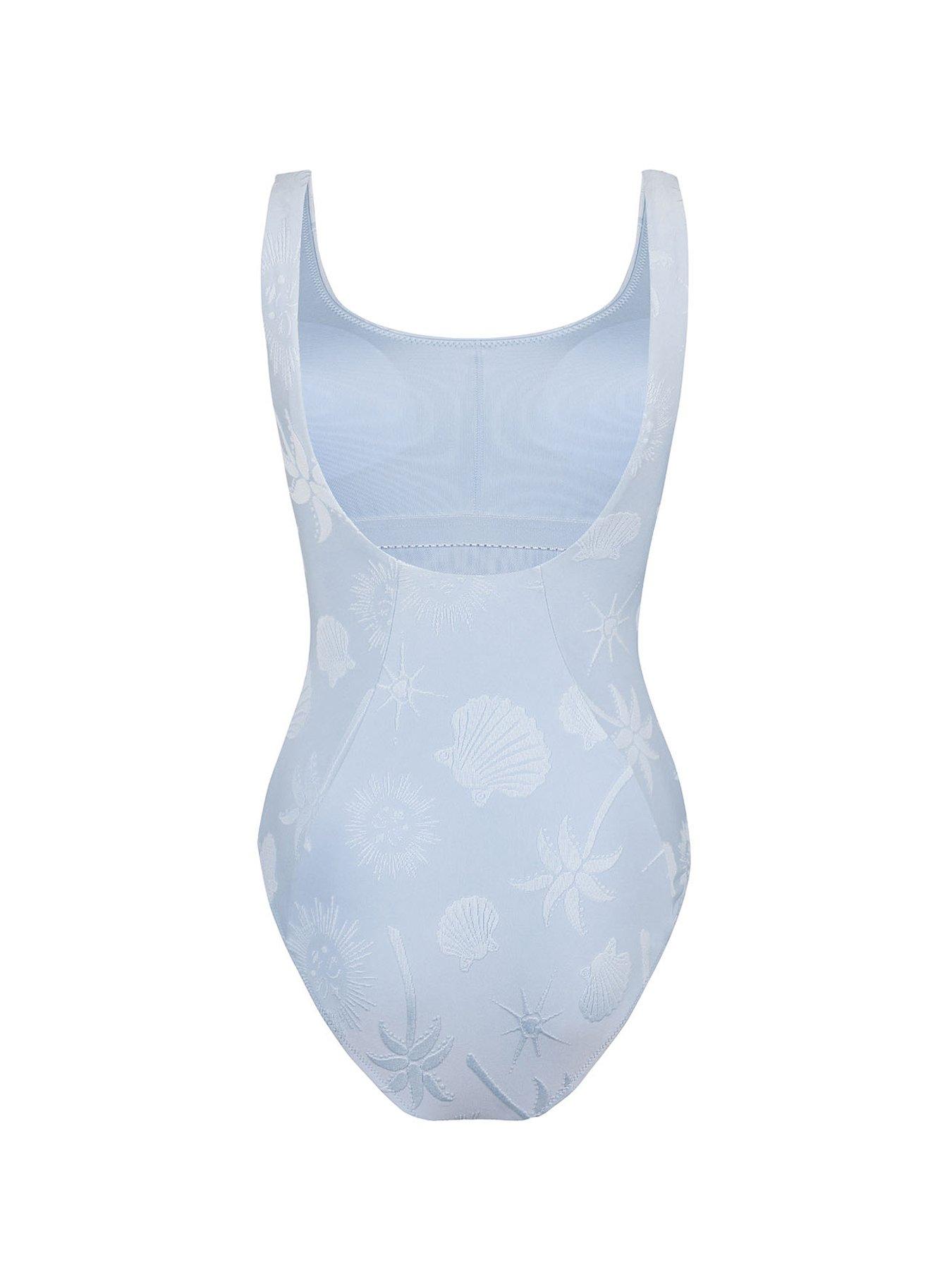 Image 6 of 6 of CHELSEA PEERS Jacquard Classic Scoop Swimsuit