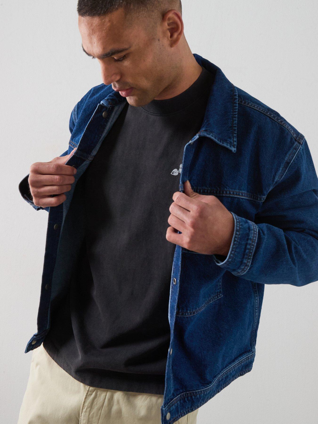Image 5 of 6 of AllSaints Cast Denim Jacket - Blue