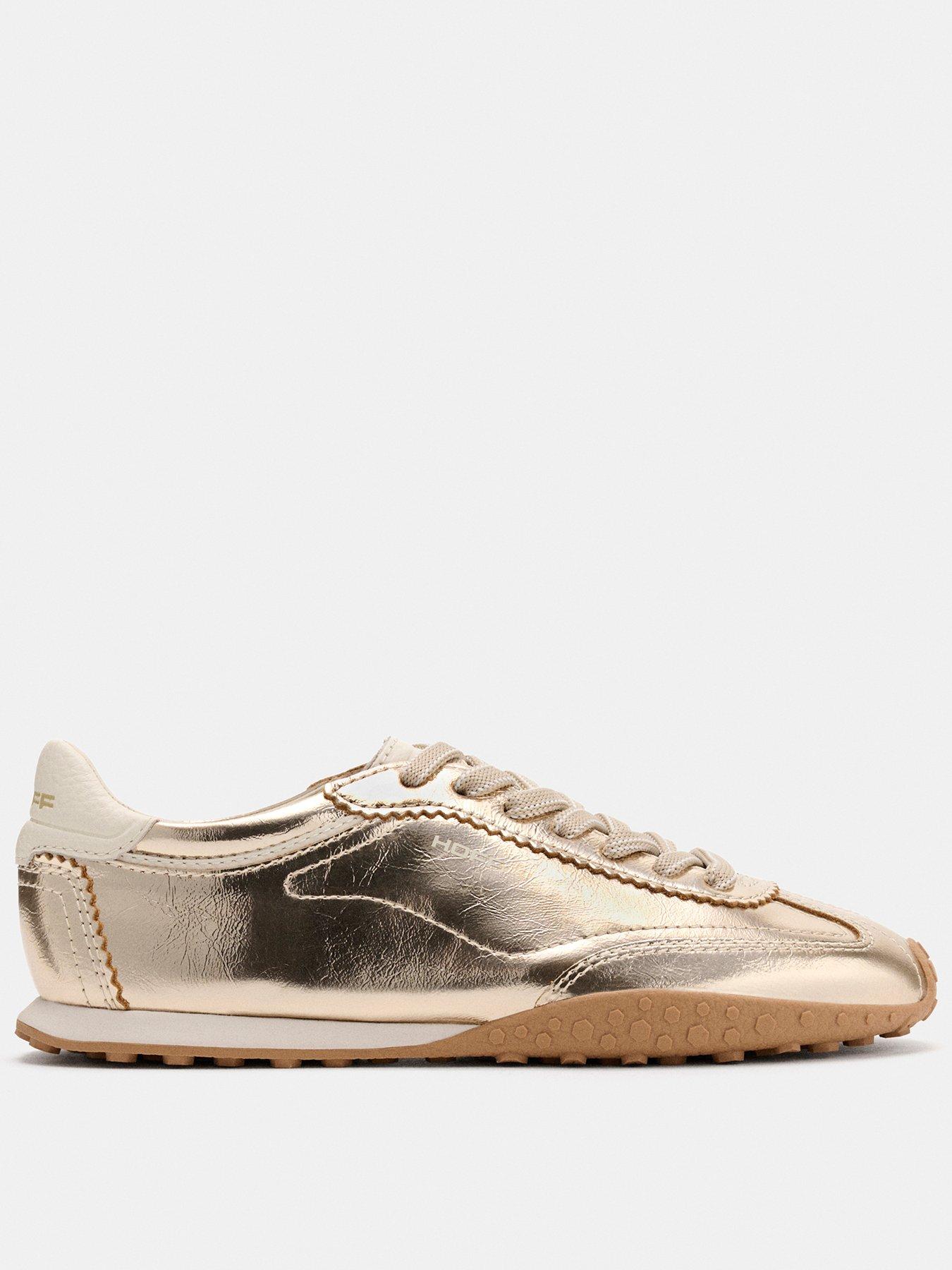 Hoff Bridge Fl Gold Leather Trainers Women's Gold-Coloured Size 37 (4) - La Redoute - Image 2