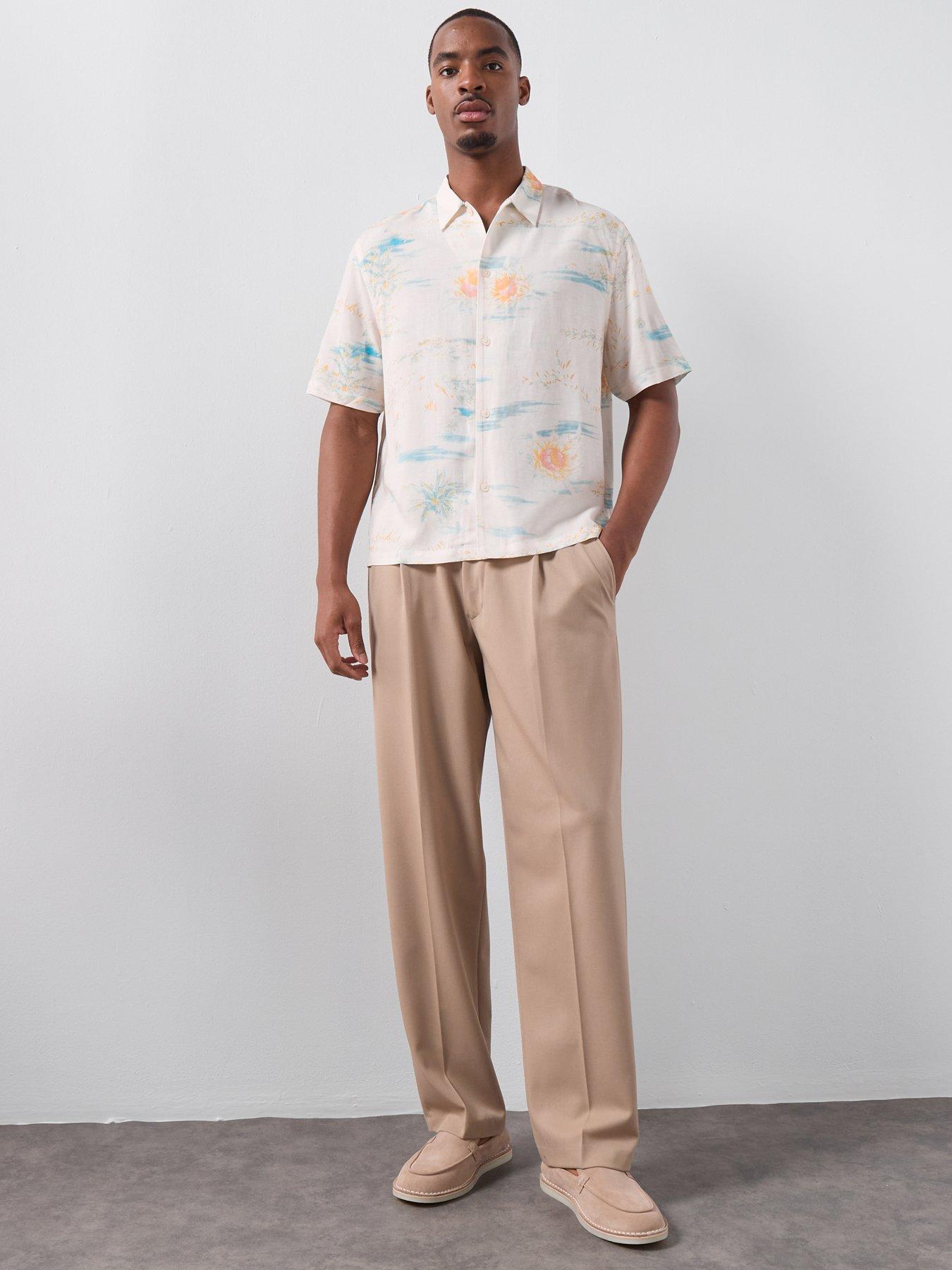 Image 3 of 5 of AllSaints Breezer Short Sleeve Shirt - Yellow