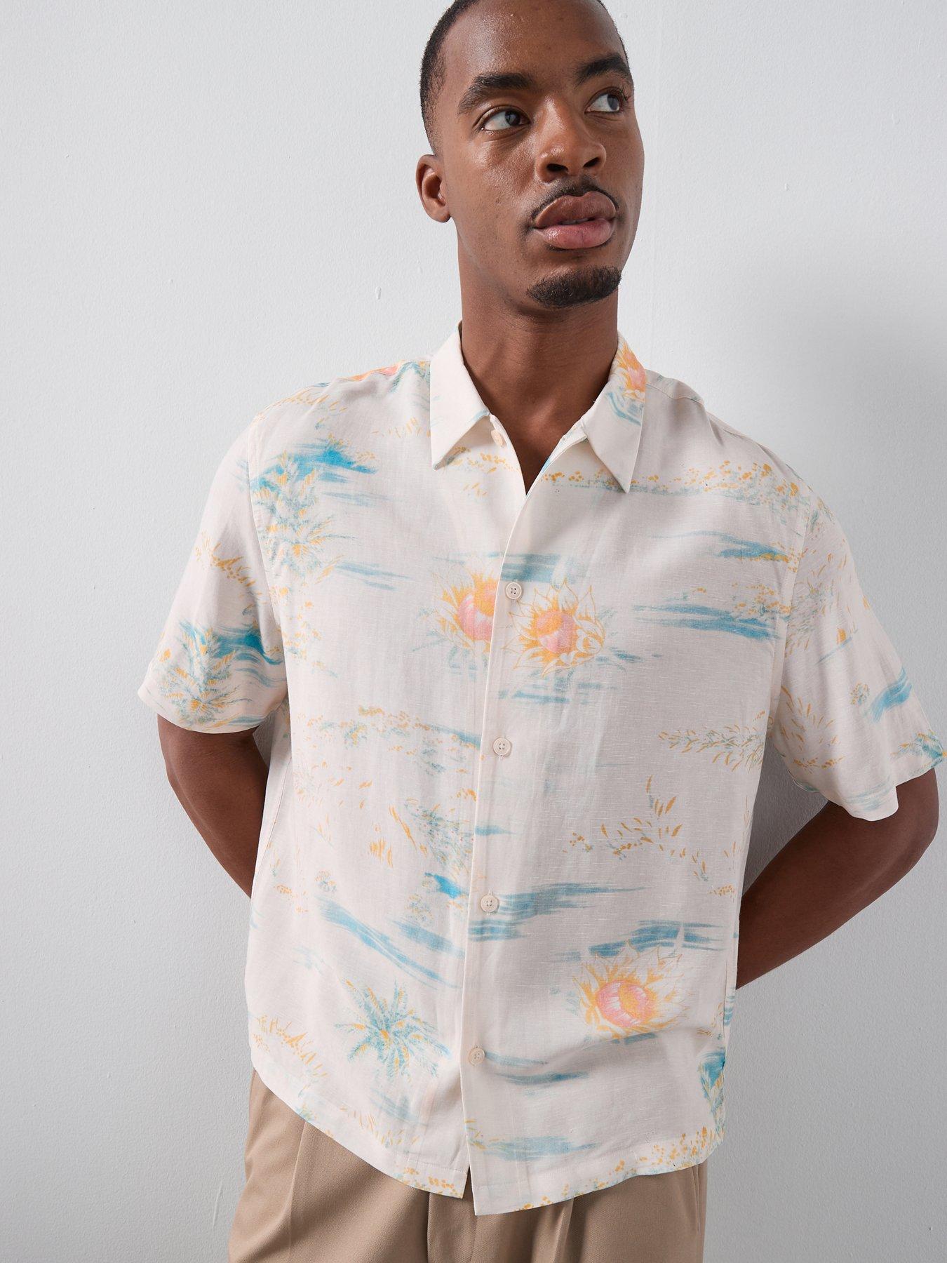 Image 5 of 5 of AllSaints Breezer Short Sleeve Shirt - Yellow