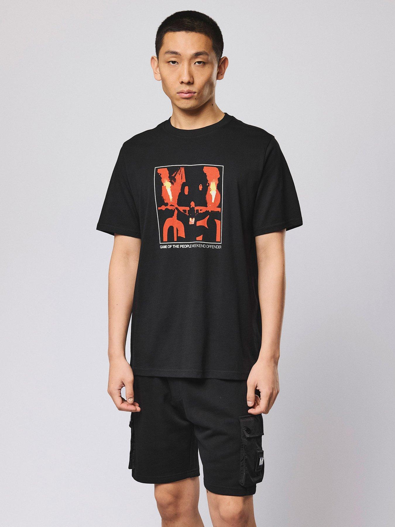 Weekend Offender The People Graphic Short Sleeve T-shirt - Black