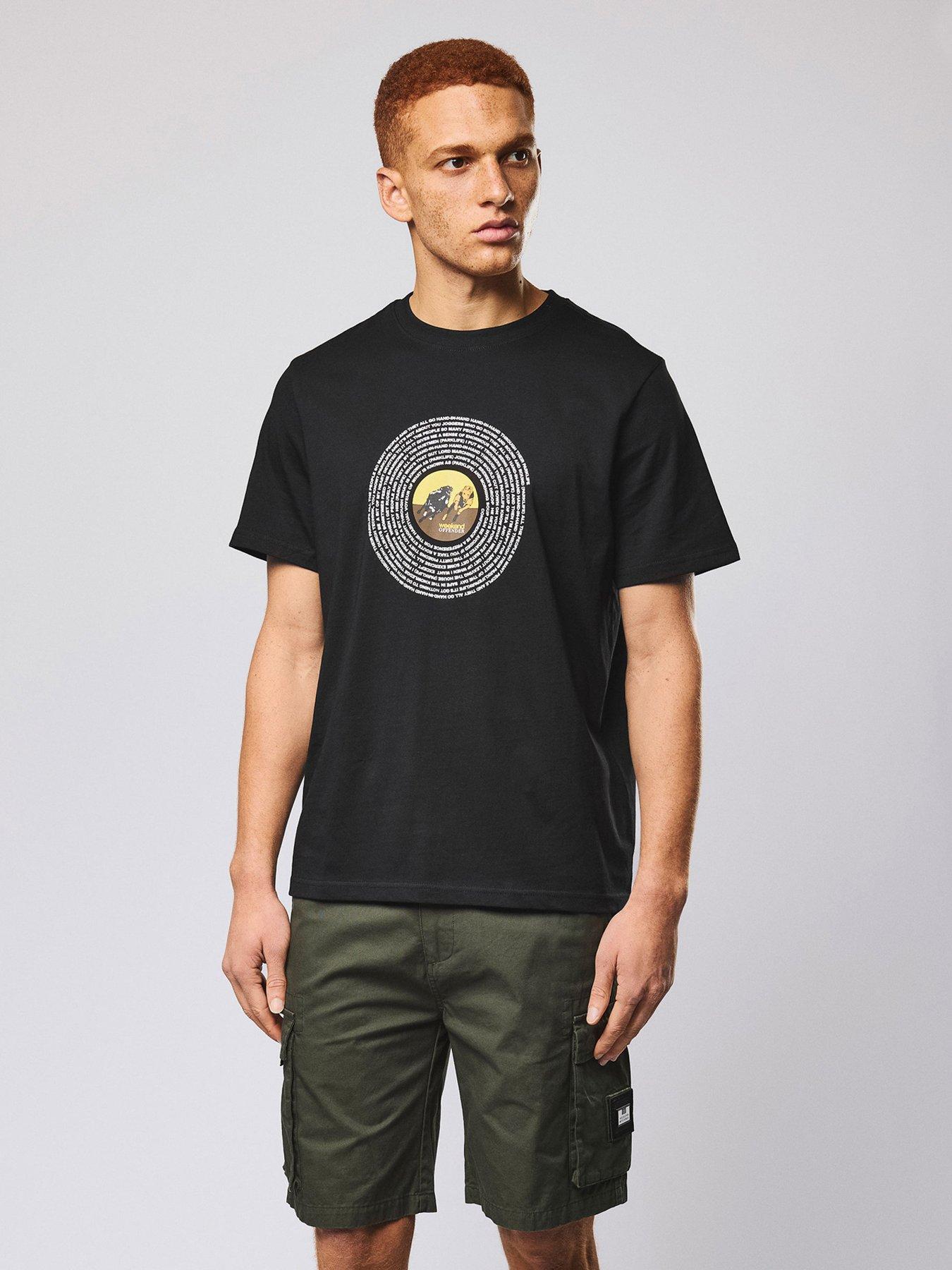 Image 1 of 5 of Weekend Offender Wansdown Graphic Short Sleeve T-shirt - Black