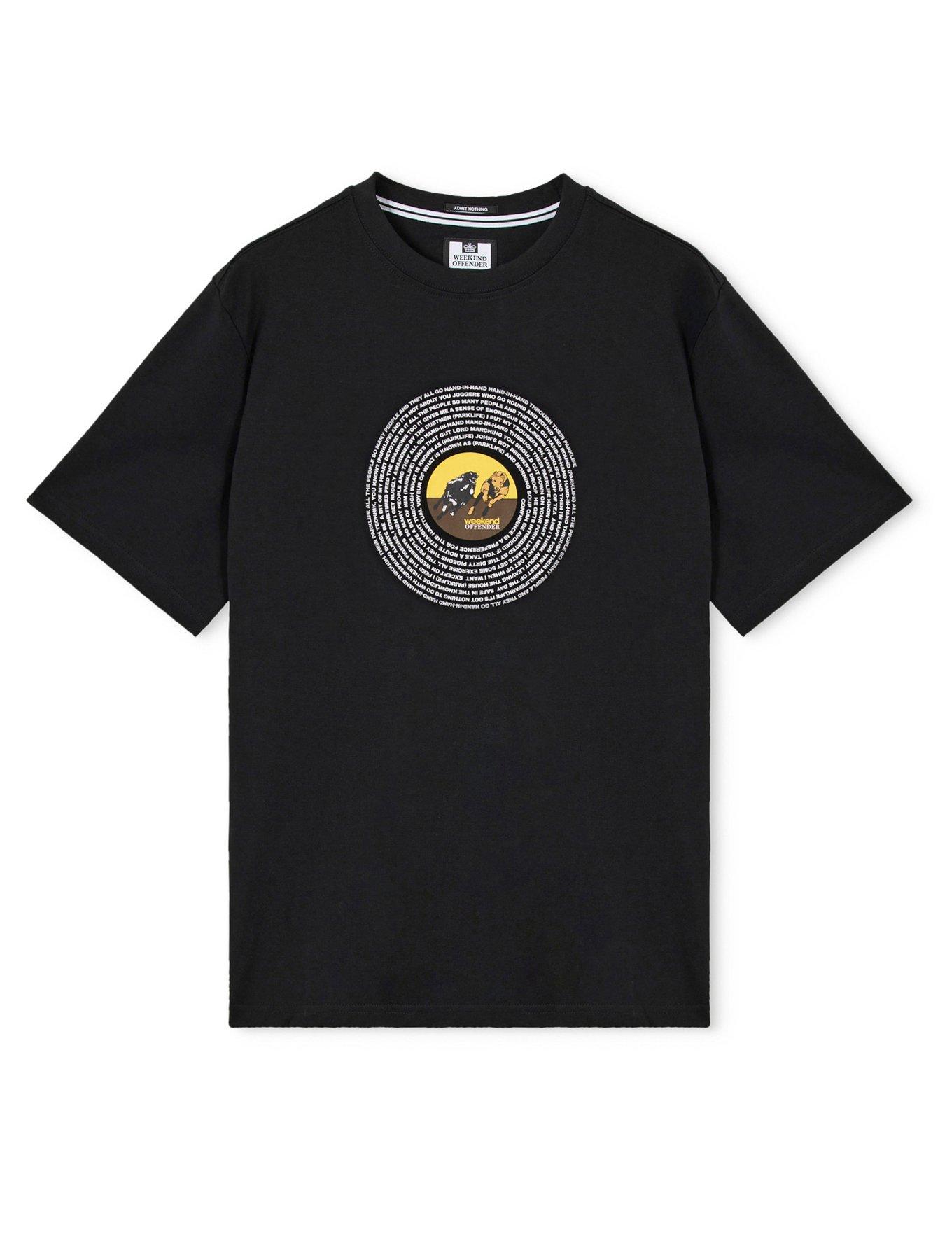 Image 4 of 5 of Weekend Offender Wansdown Graphic Short Sleeve T-shirt - Black