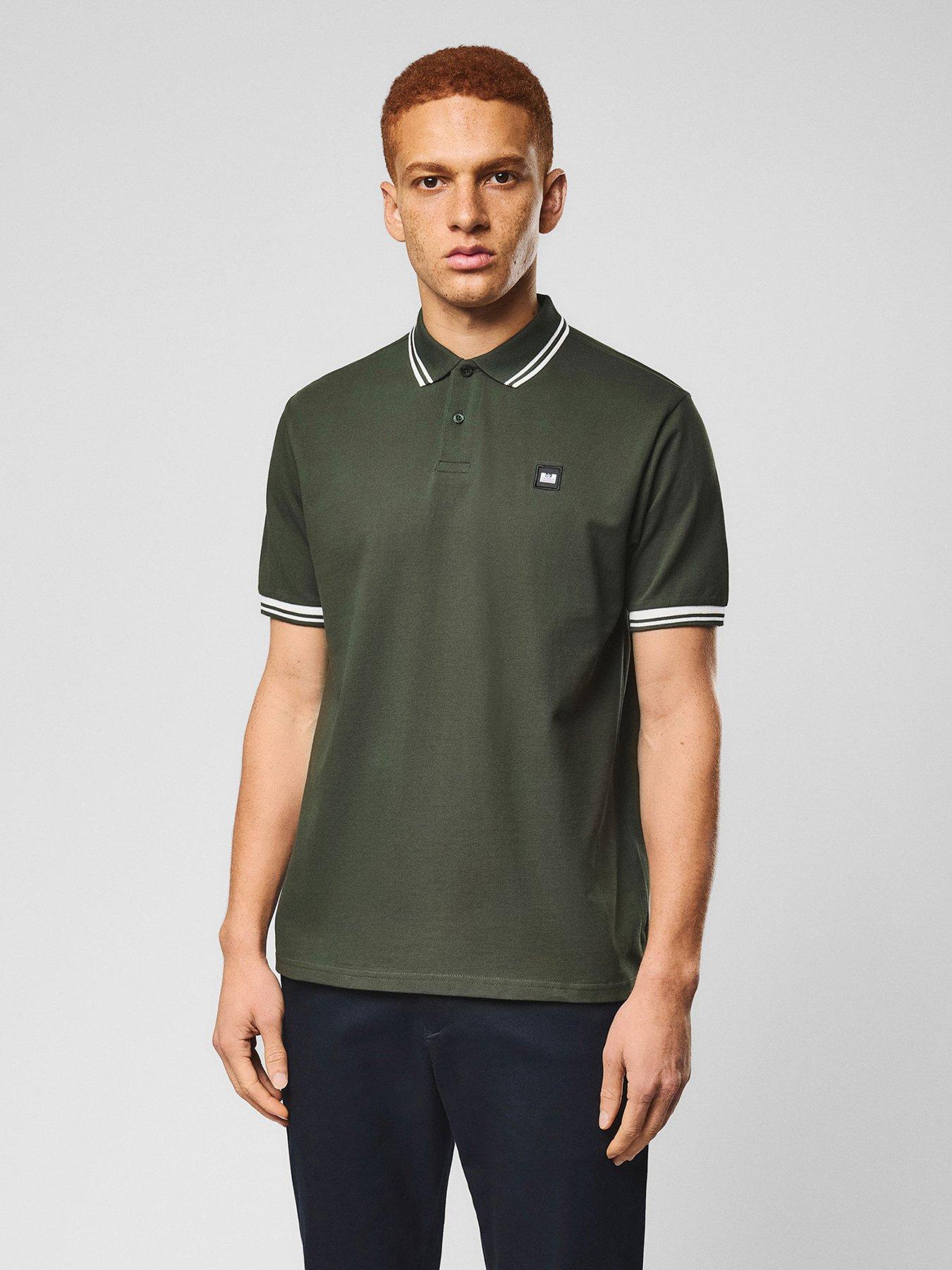 Weekend Offender Levanto Short Sleeve Polo Shirt, Green, Size L, Men