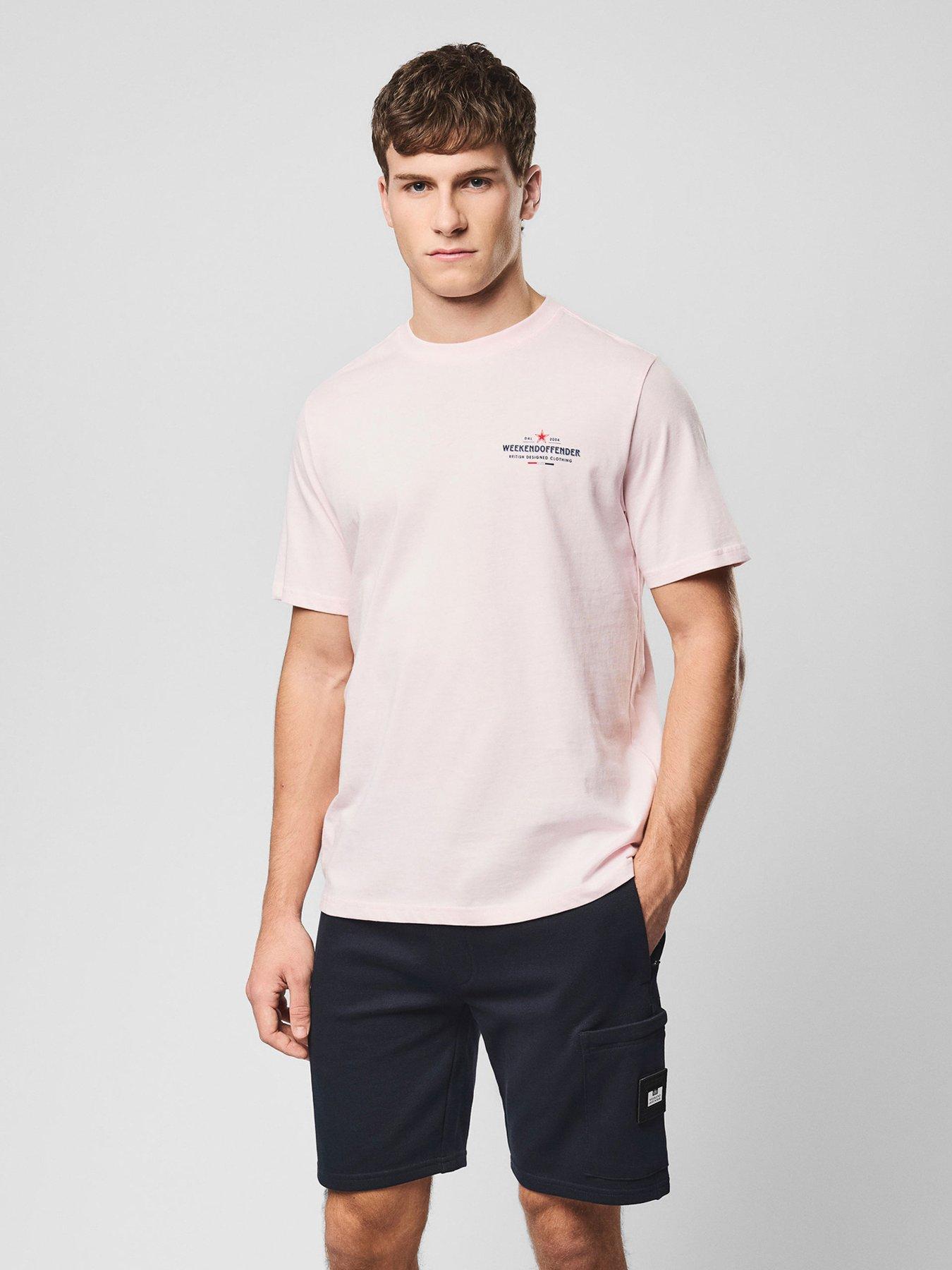 Weekend Offender Bergamo Short Sleeve Graphic T-shirt - Light Pink