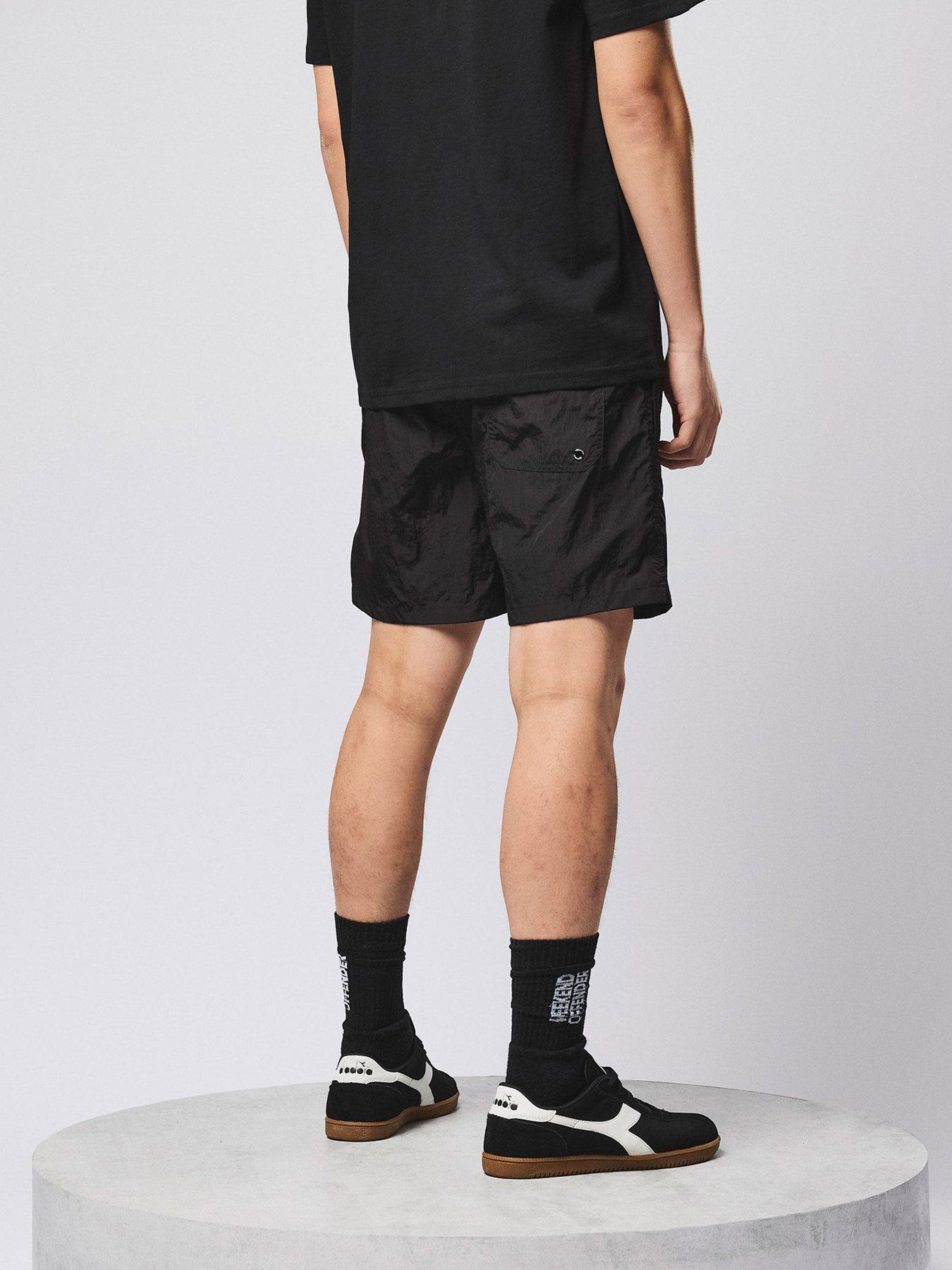 Image 3 of 6 of Weekend Offender Stacks Sweat Shorts - Black