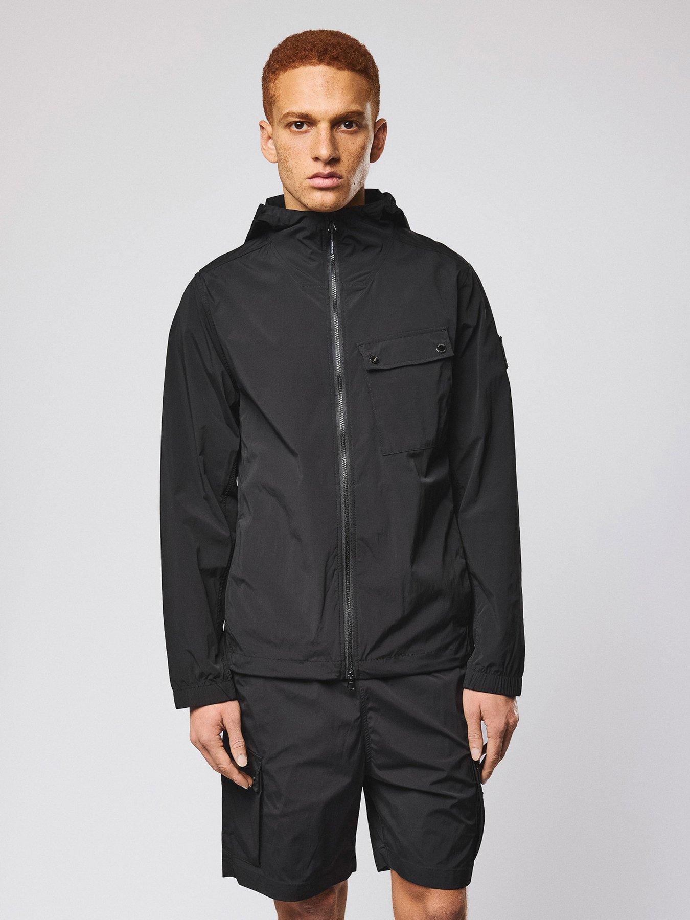 Image 2 of 6 of Weekend Offender Temara Technical Windbreaker Jacket - Black