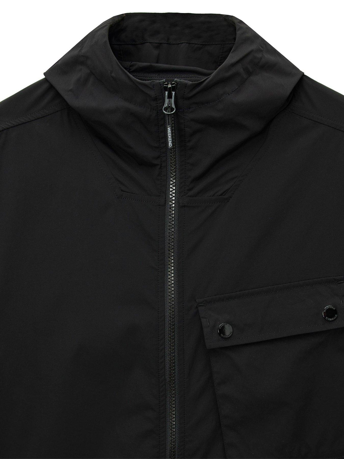 Image 5 of 6 of Weekend Offender Temara Technical Windbreaker Jacket - Black