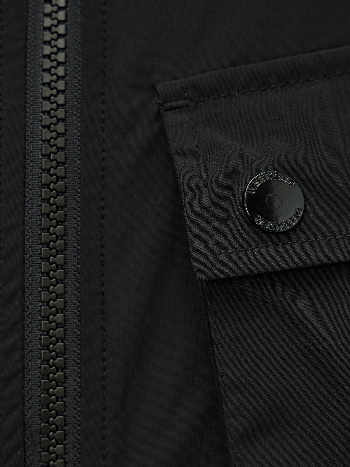 Image 6 of 6 of Weekend Offender Temara Technical Windbreaker Jacket - Black