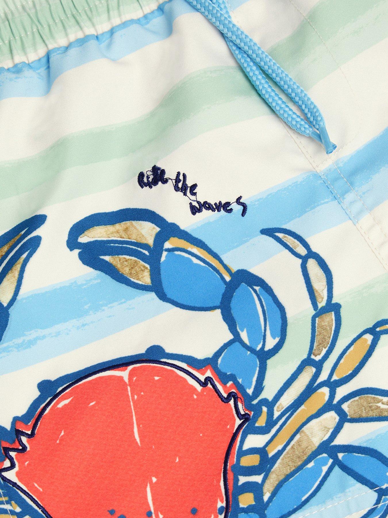 Image 3 of 3 of Monsoon Boys Crab Swim Shorts - Multi