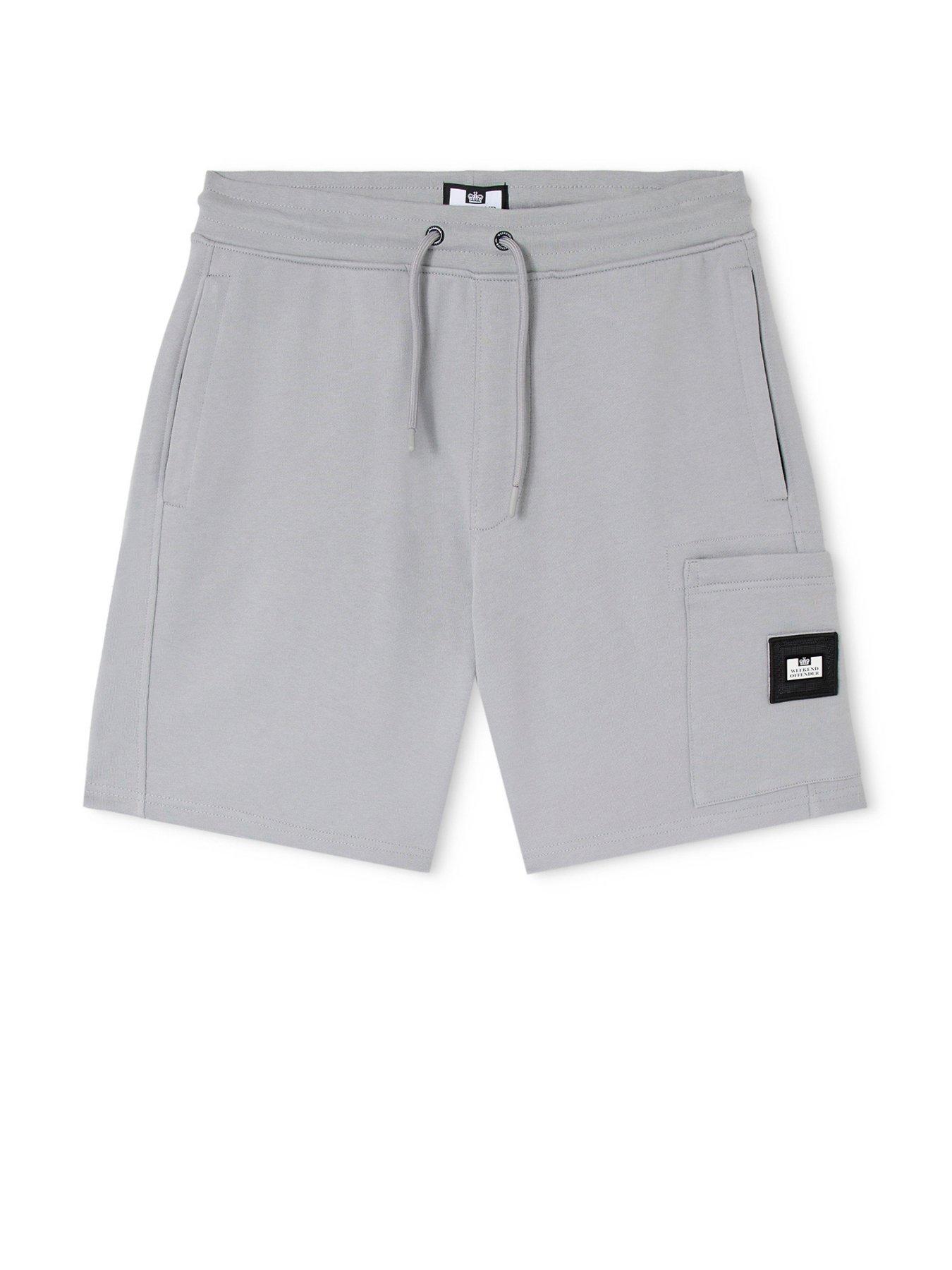 Image 4 of 6 of Weekend Offender Hawkins Cargo Sweat Shorts - Grey