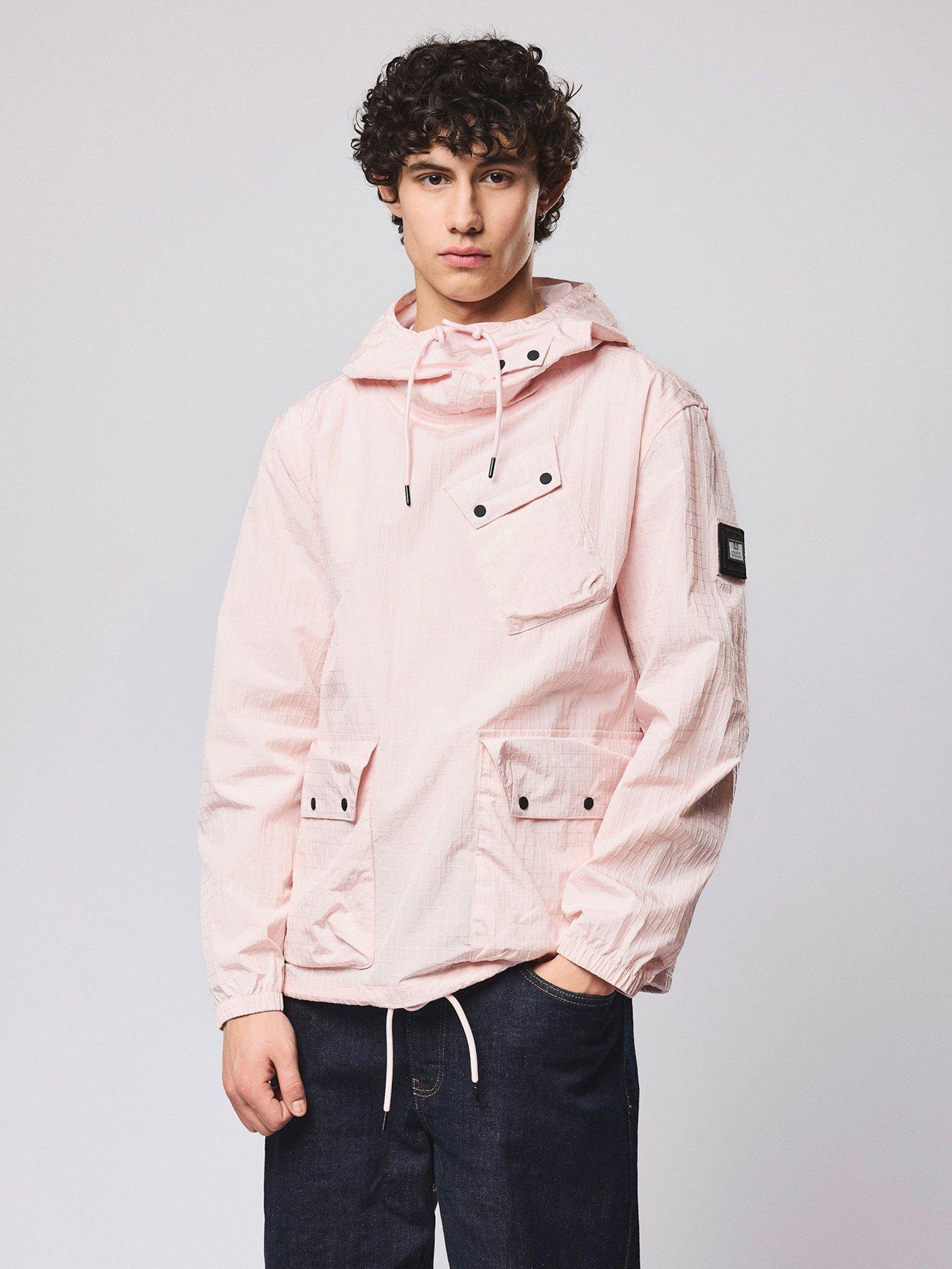 Weekend Offender Grohl Technical Multi Pocket Waterproof Jacket - Light Pink