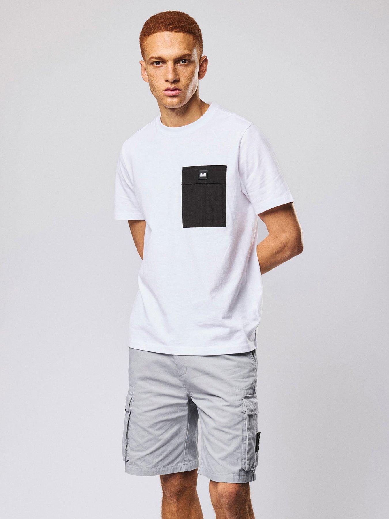 Weekend Offender Stiniva Ripstop Short Sleeve Pocket T-shirt - White/black