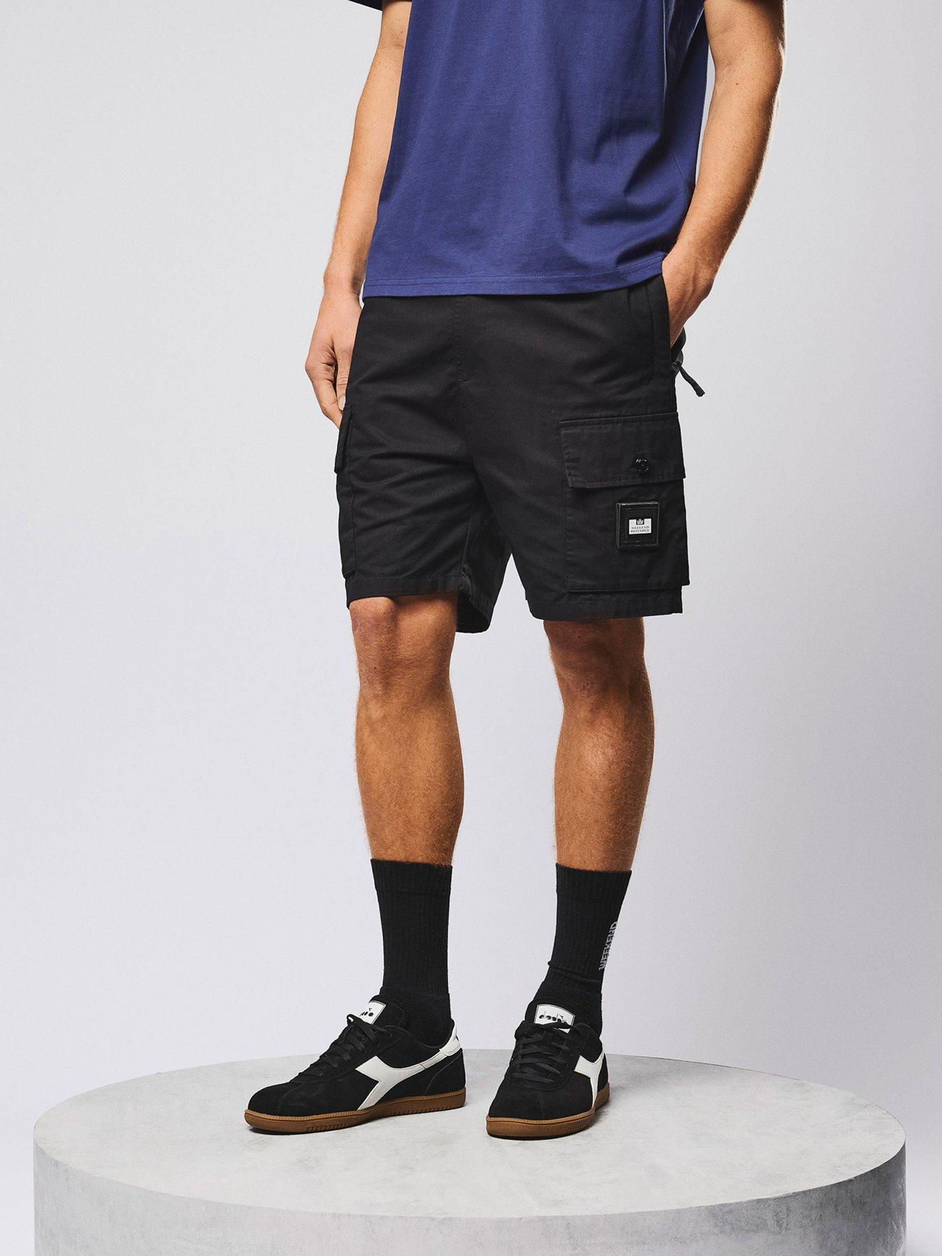 Image 2 of 7 of Weekend Offender Scopello Flat Pocket Cargo Shorts - Black