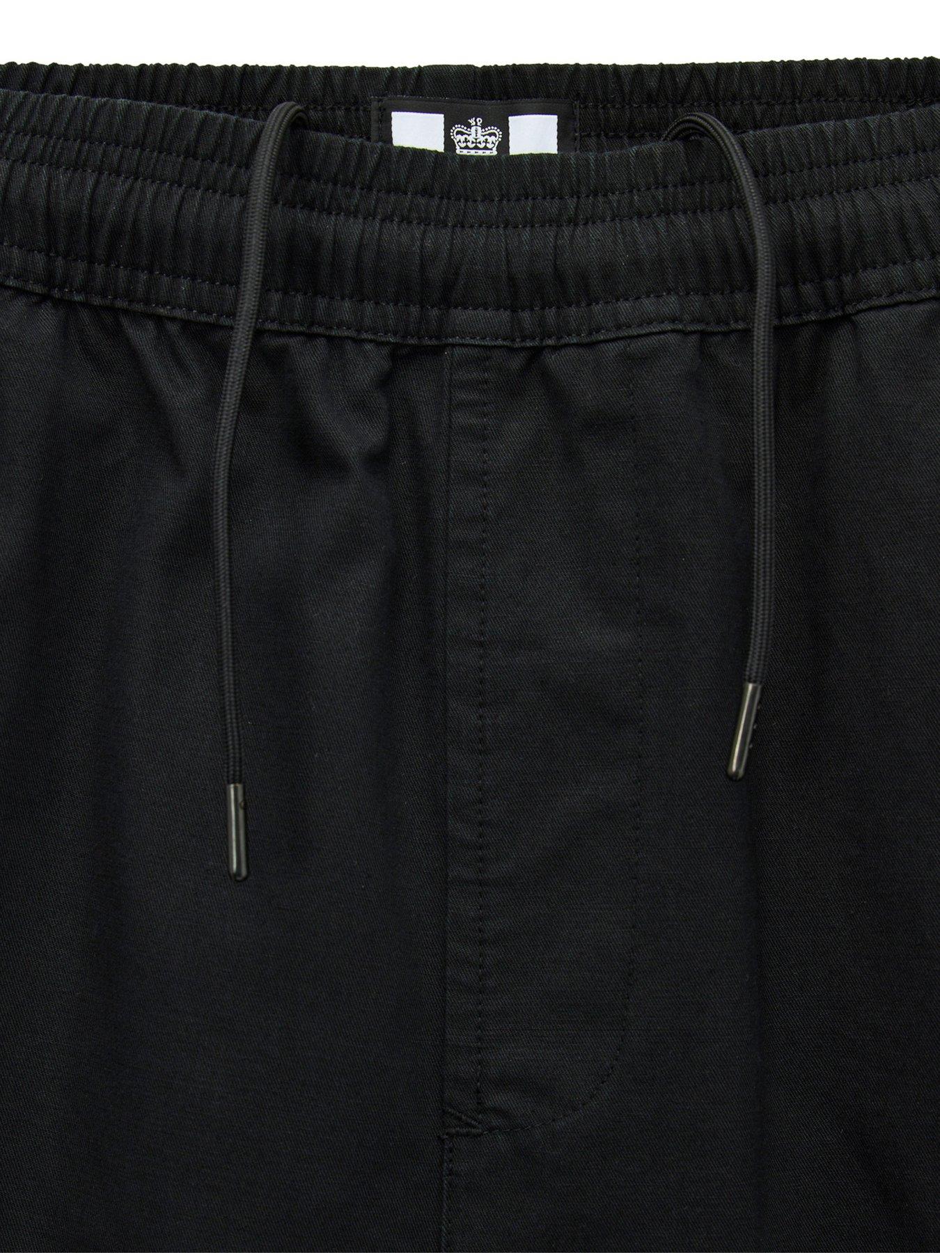 Image 5 of 7 of Weekend Offender Scopello Flat Pocket Cargo Shorts - Black