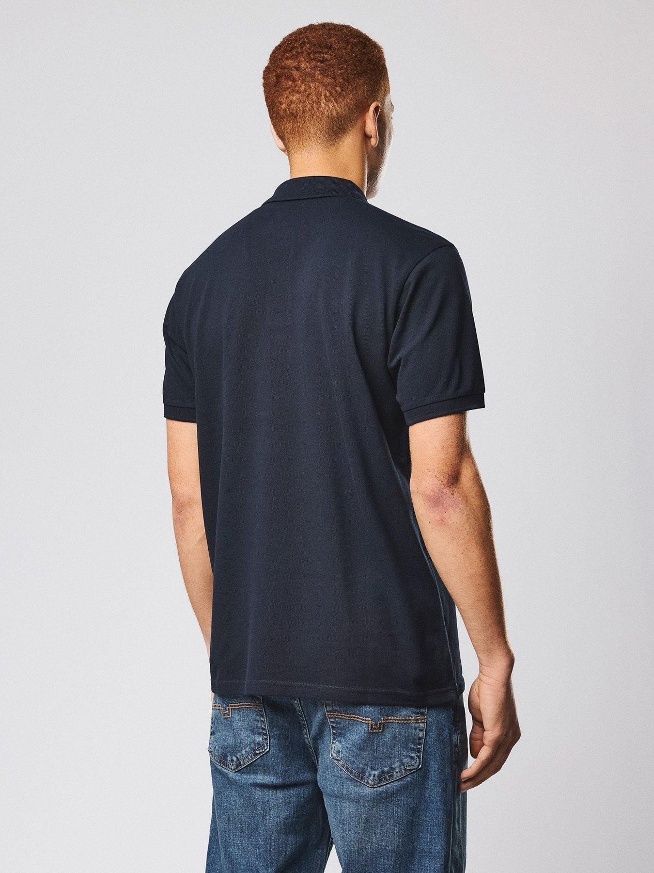 Image 3 of 5 of Weekend Offender Heathcote Classic Badge Polo Shirt - Navy