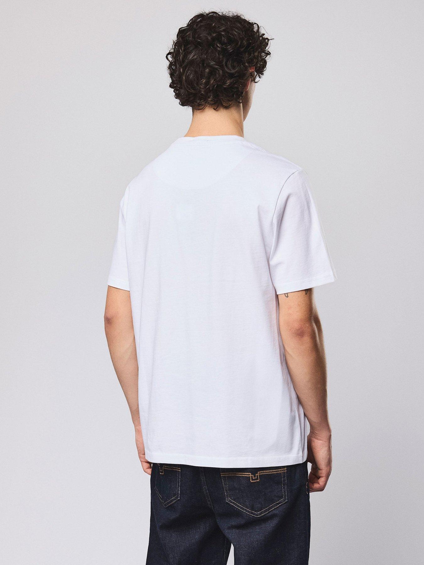 Image 3 of 5 of Weekend Offender Brooklands Classic Badge T-shirt - White