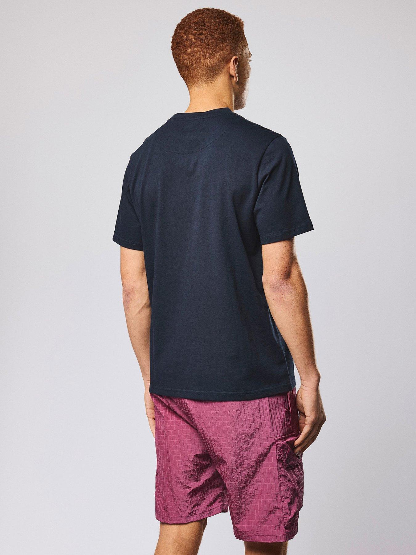 Image 3 of 5 of Weekend Offender Brooklands Classic Badge T-shirt - Navy