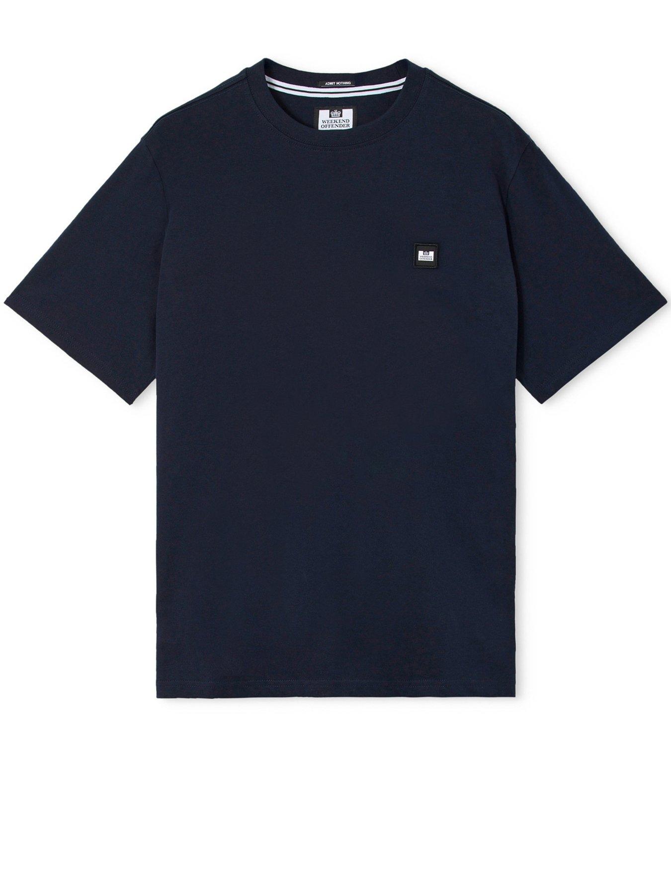 Image 4 of 5 of Weekend Offender Brooklands Classic Badge T-shirt - Navy