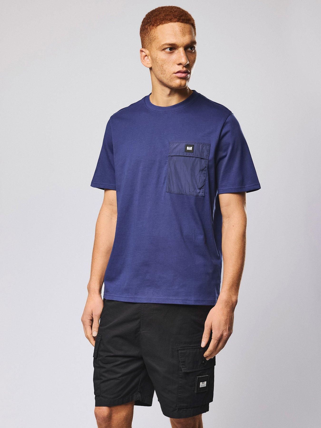 Weekend Offender Stiniva Short Sleeve Pocket T-shirt - Dark Blue