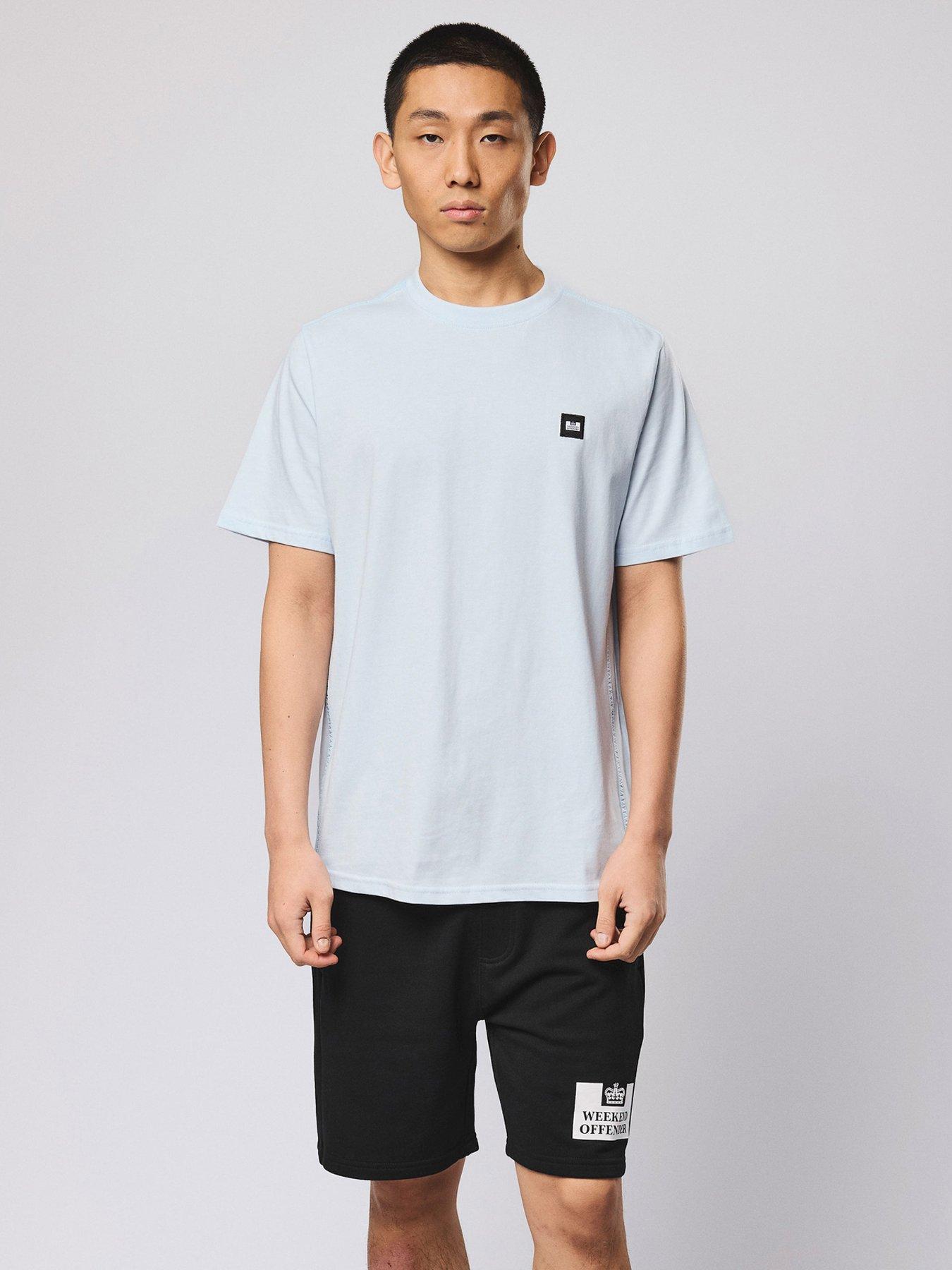Weekend Offender Isley Short Sleeve T-shirt - Light Blue