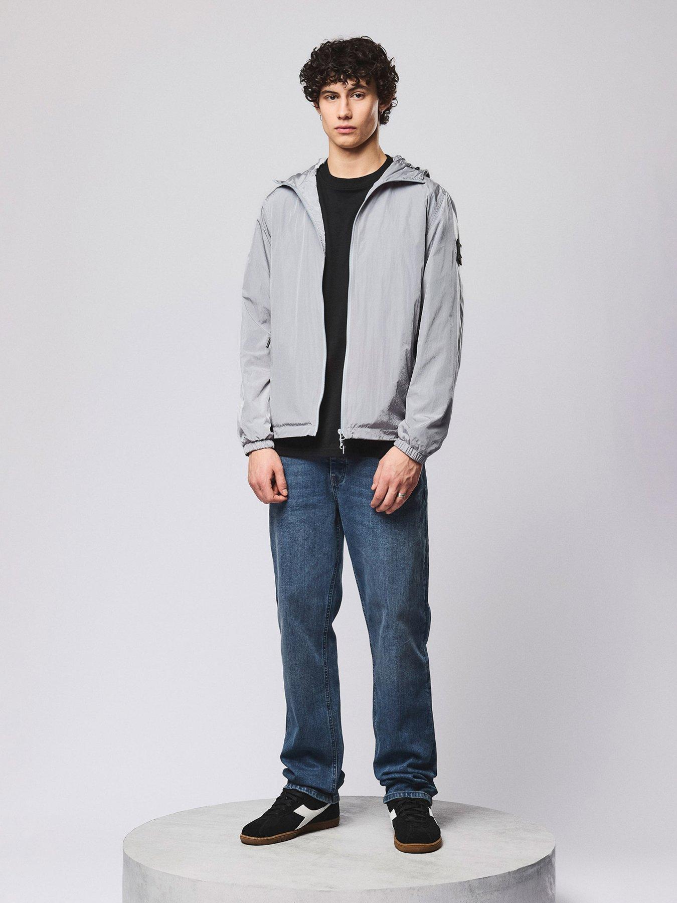 Image 3 of 6 of Weekend Offender Technician Zip Through Lightweight Jacket - Grey