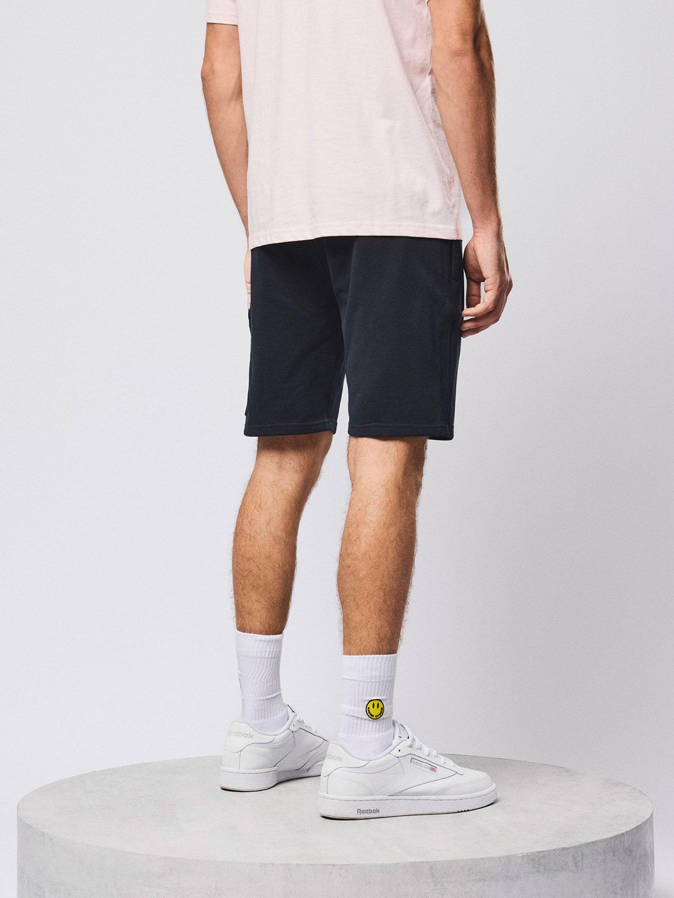 Image 3 of 6 of Weekend Offender Hawkins Cargo Sweat Shorts - Navy