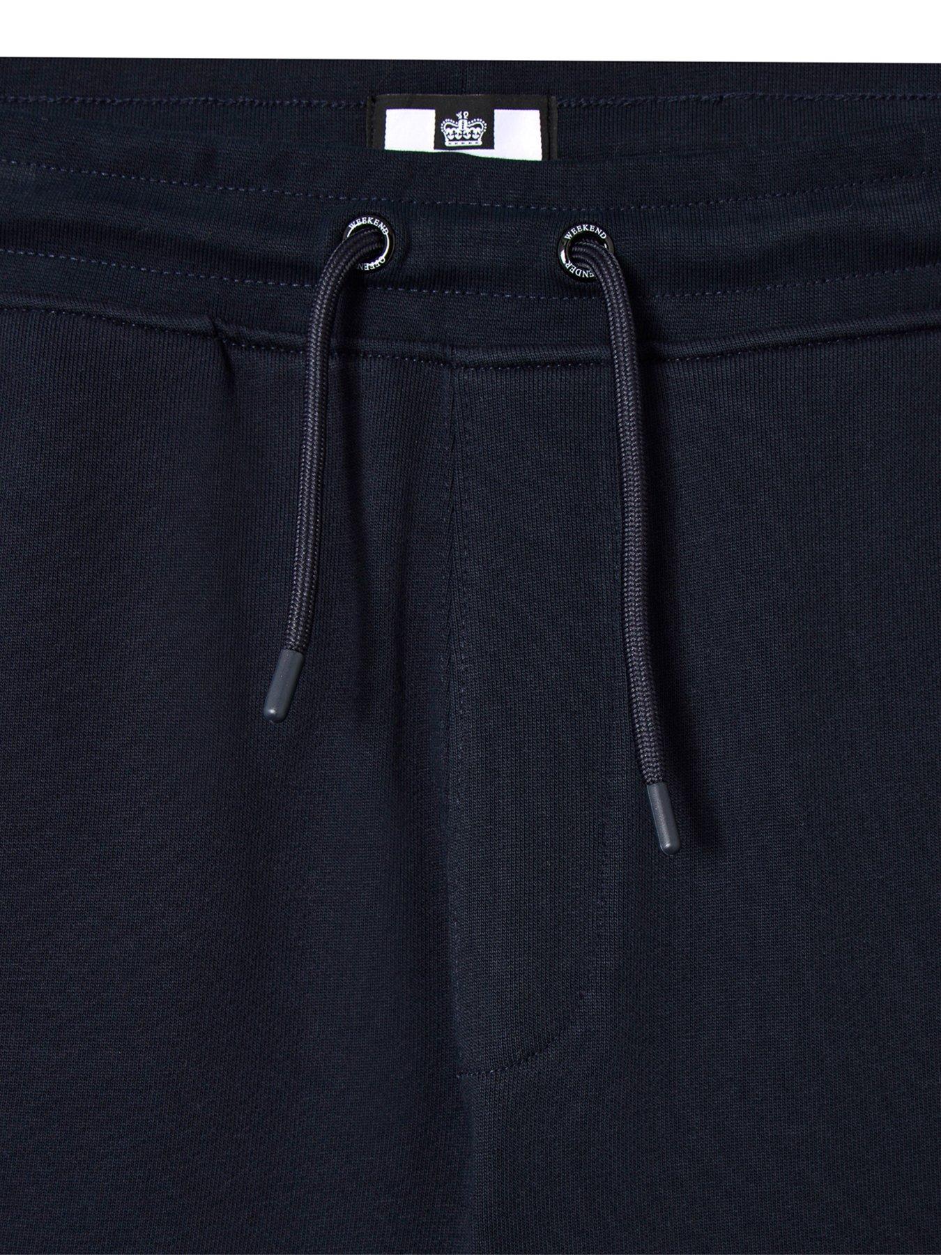 Image 5 of 6 of Weekend Offender Hawkins Cargo Sweat Shorts - Navy