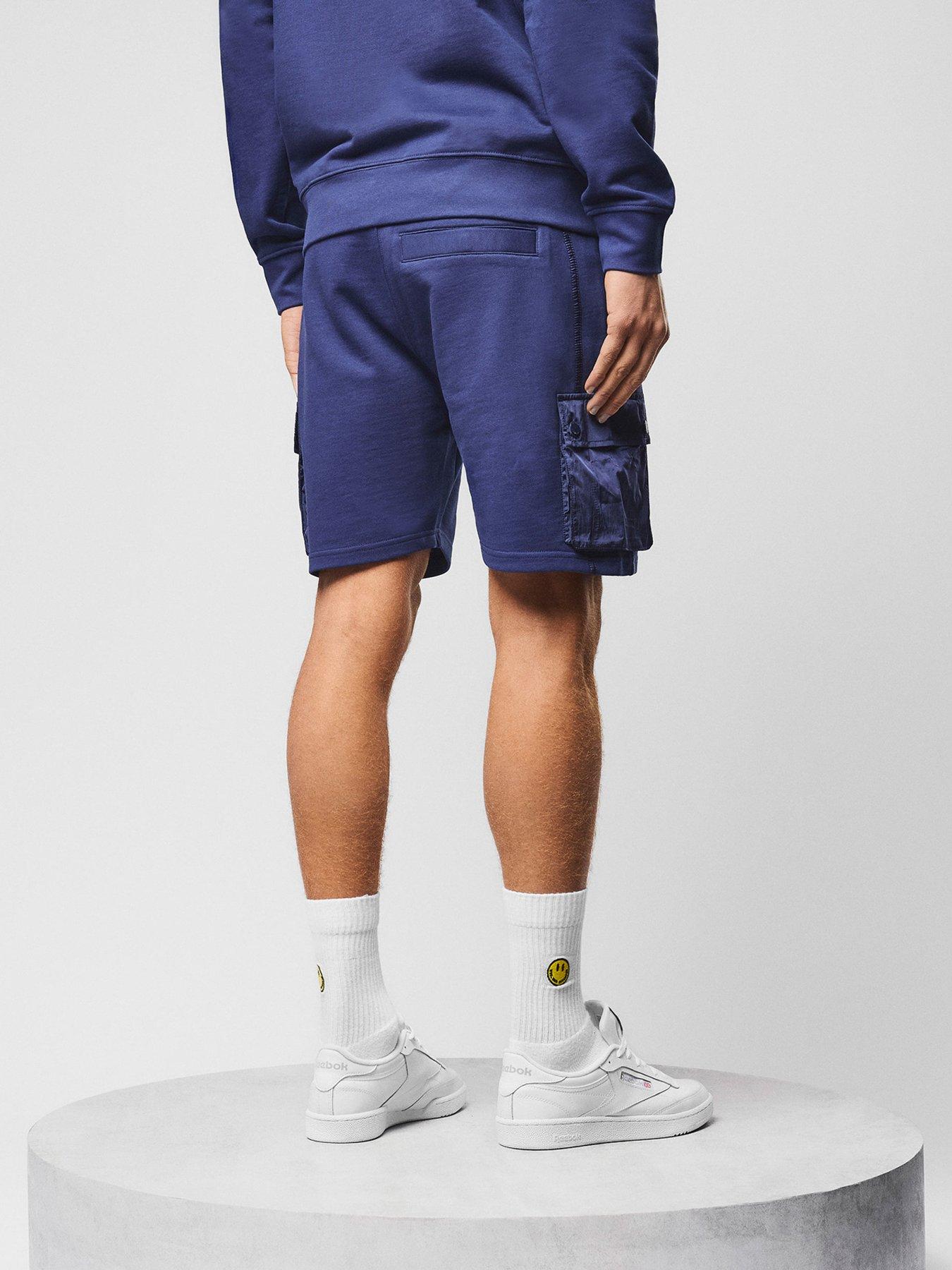 Image 3 of 7 of Weekend Offender Noreaster Technical Sweat Shorts - Dark Blue