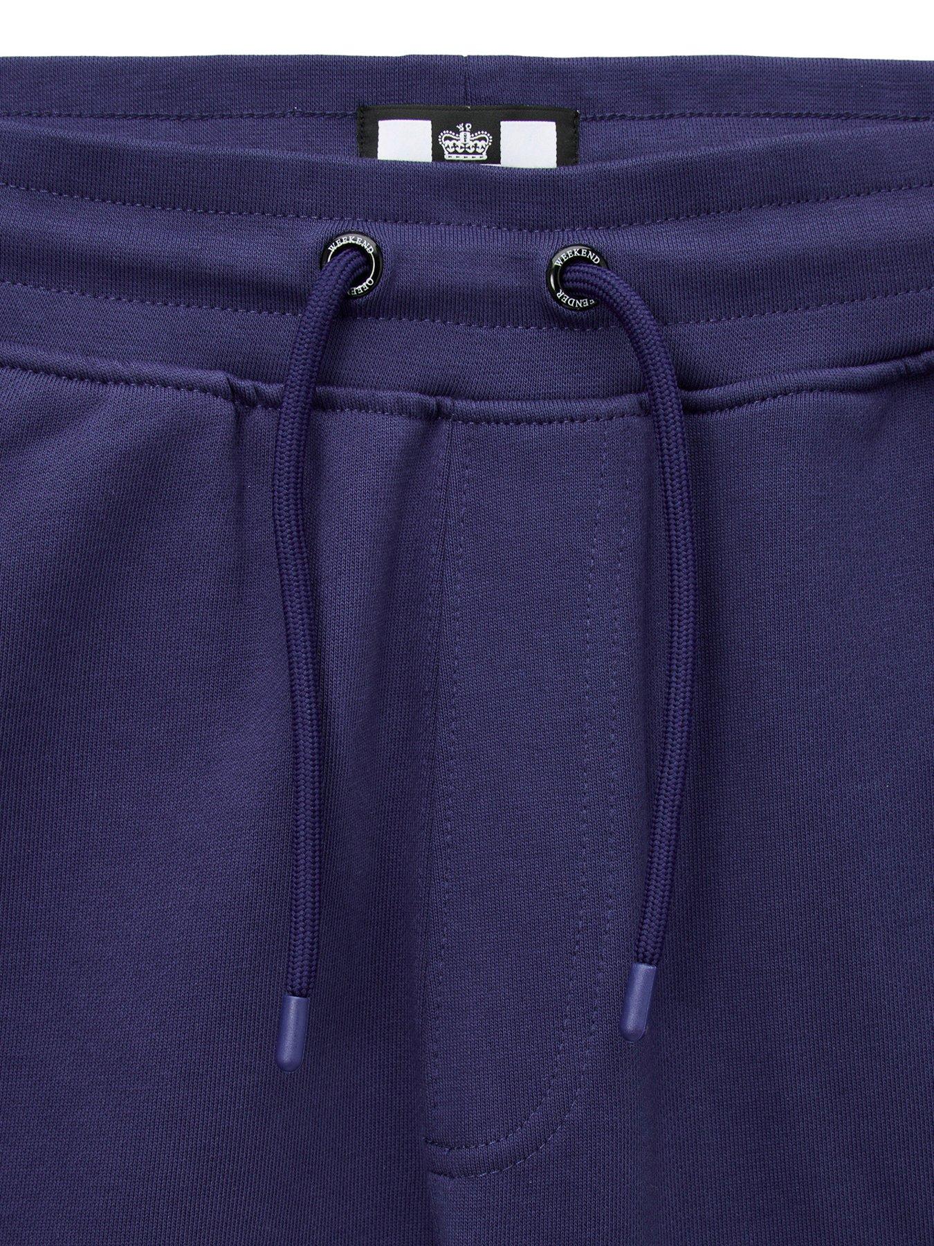 Image 5 of 7 of Weekend Offender Noreaster Technical Sweat Shorts - Dark Blue