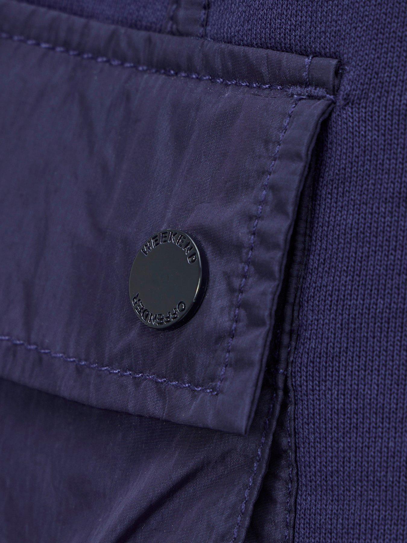 Image 6 of 7 of Weekend Offender Noreaster Technical Sweat Shorts - Dark Blue