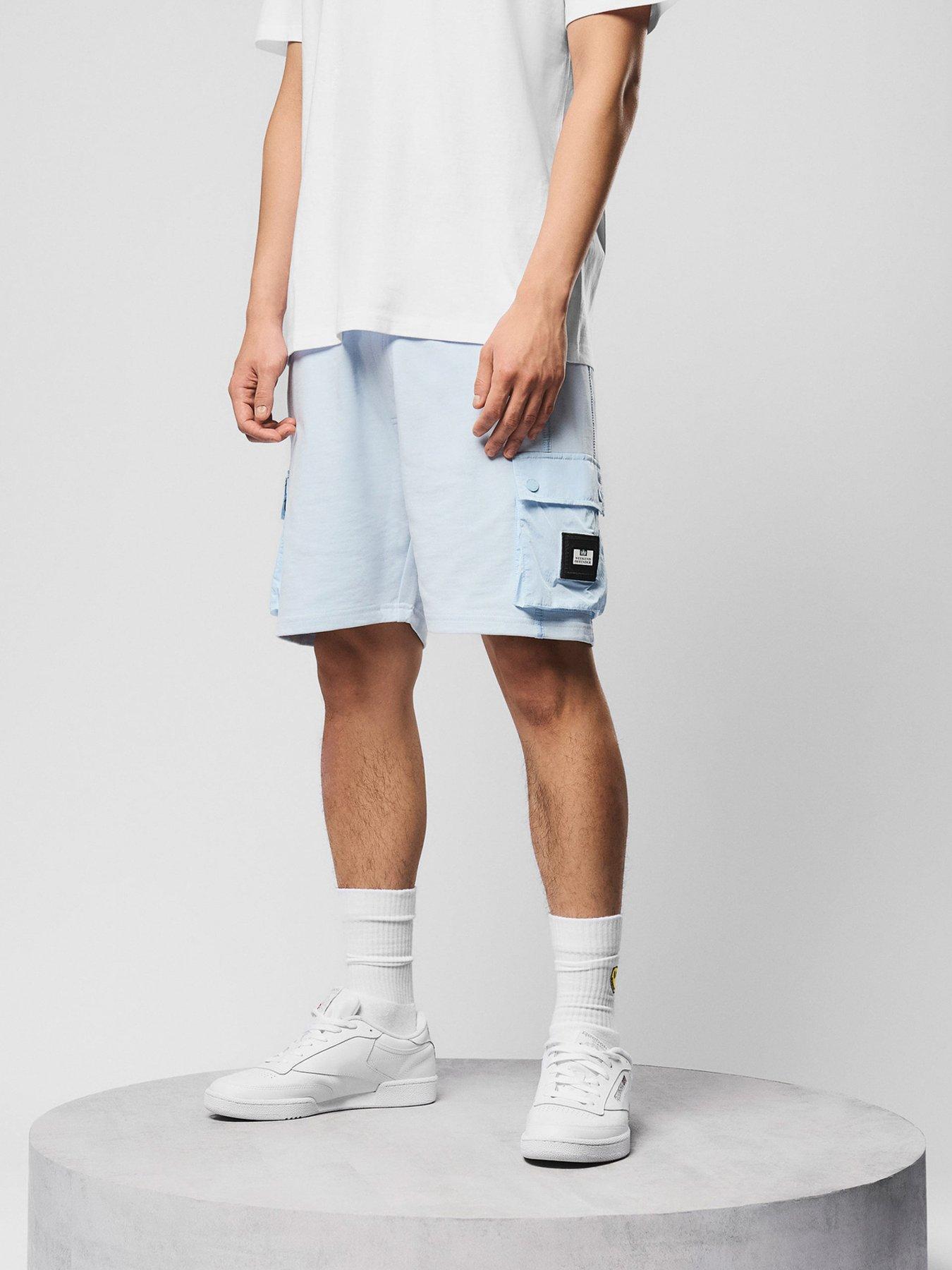 Image 2 of 7 of Weekend Offender Noreaster Technical Sweat Shorts - Light Blue