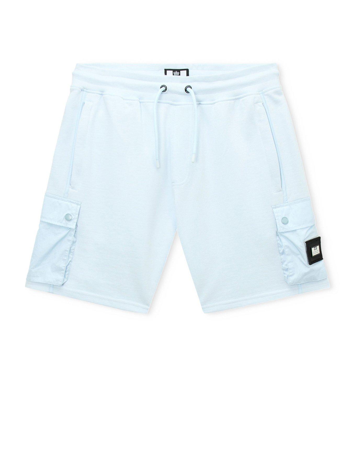 Image 4 of 7 of Weekend Offender Noreaster Technical Sweat Shorts - Light Blue