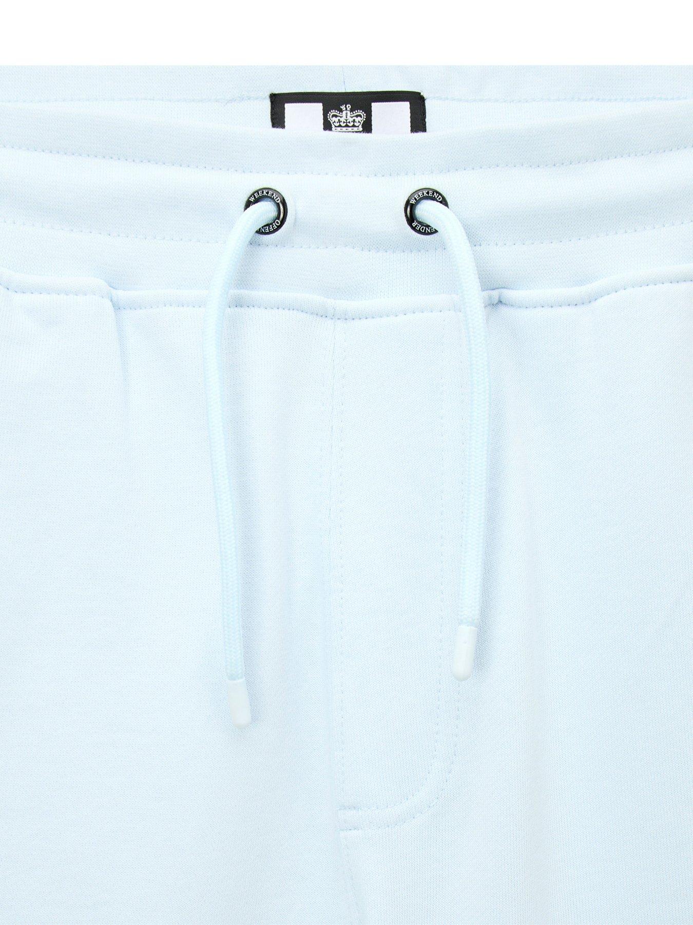 Image 5 of 7 of Weekend Offender Noreaster Technical Sweat Shorts - Light Blue