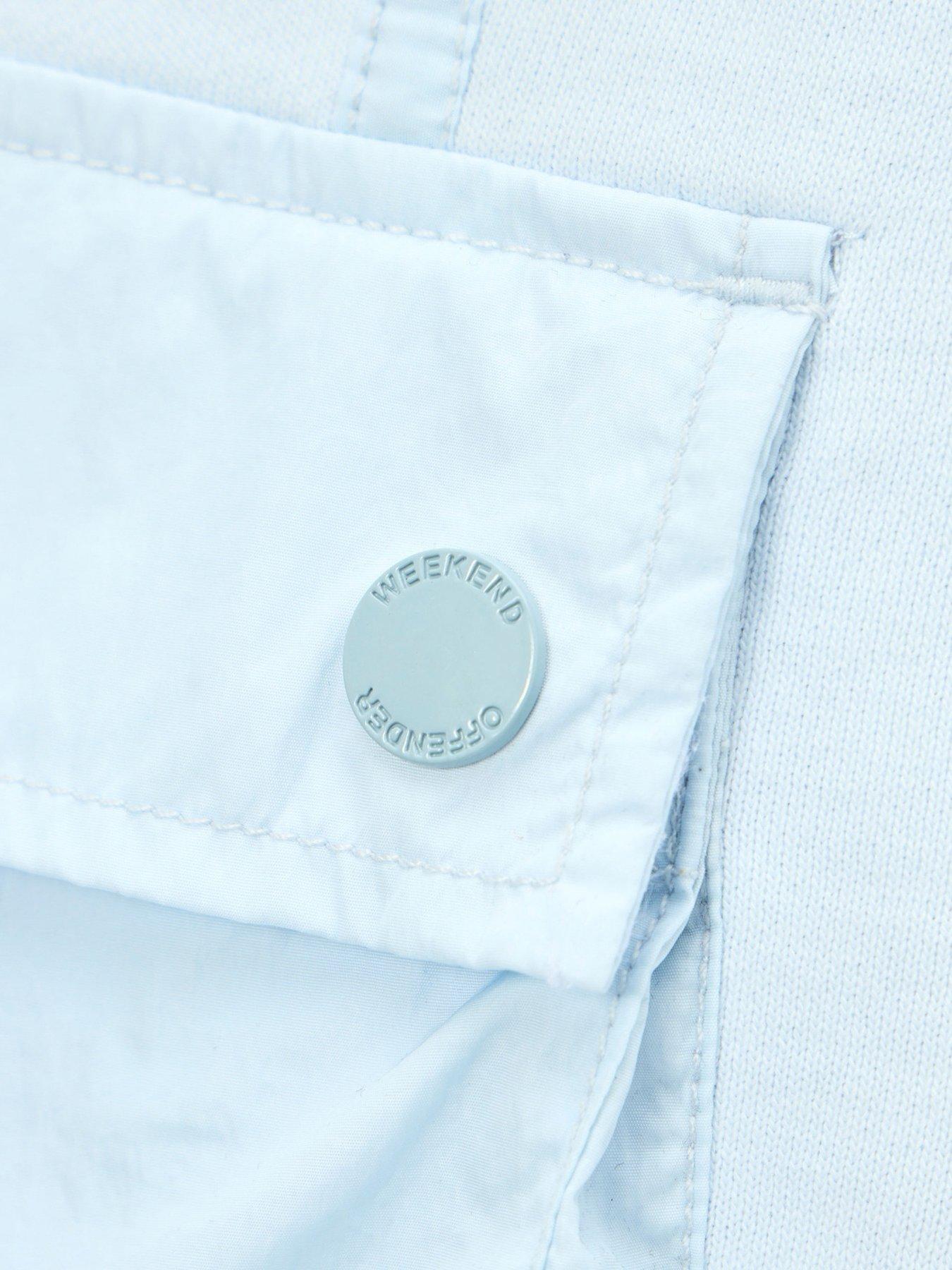 Image 6 of 7 of Weekend Offender Noreaster Technical Sweat Shorts - Light Blue
