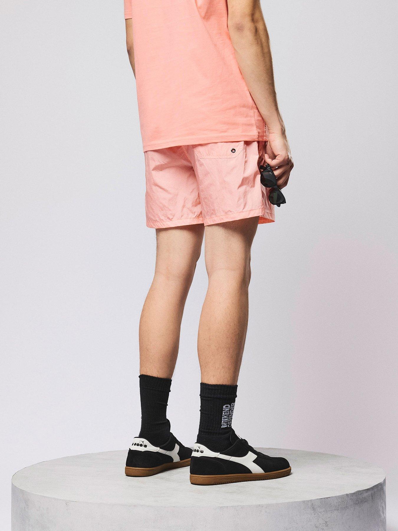 Image 2 of 6 of Weekend Offender Stacks Drawstring Swim Shorts - Orange