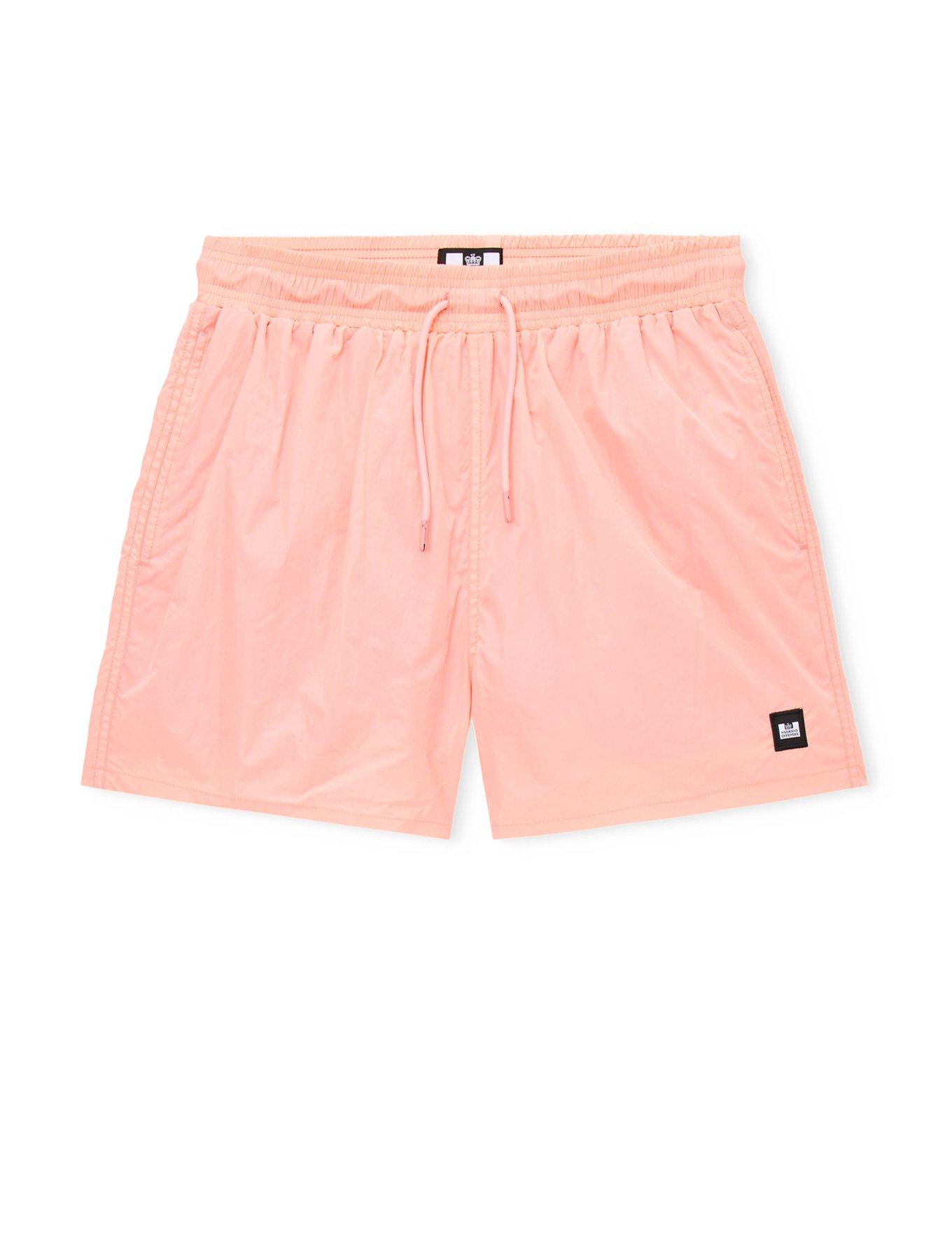 Image 4 of 6 of Weekend Offender Stacks Drawstring Swim Shorts - Orange