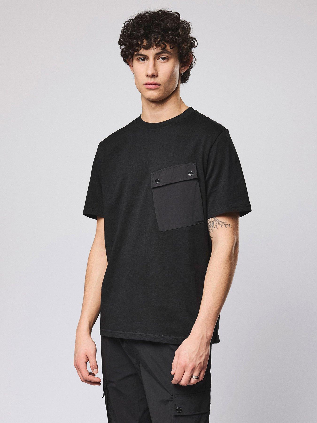 Weekend Offender Adrar Short Sleeve Pocket T-shirt - Black