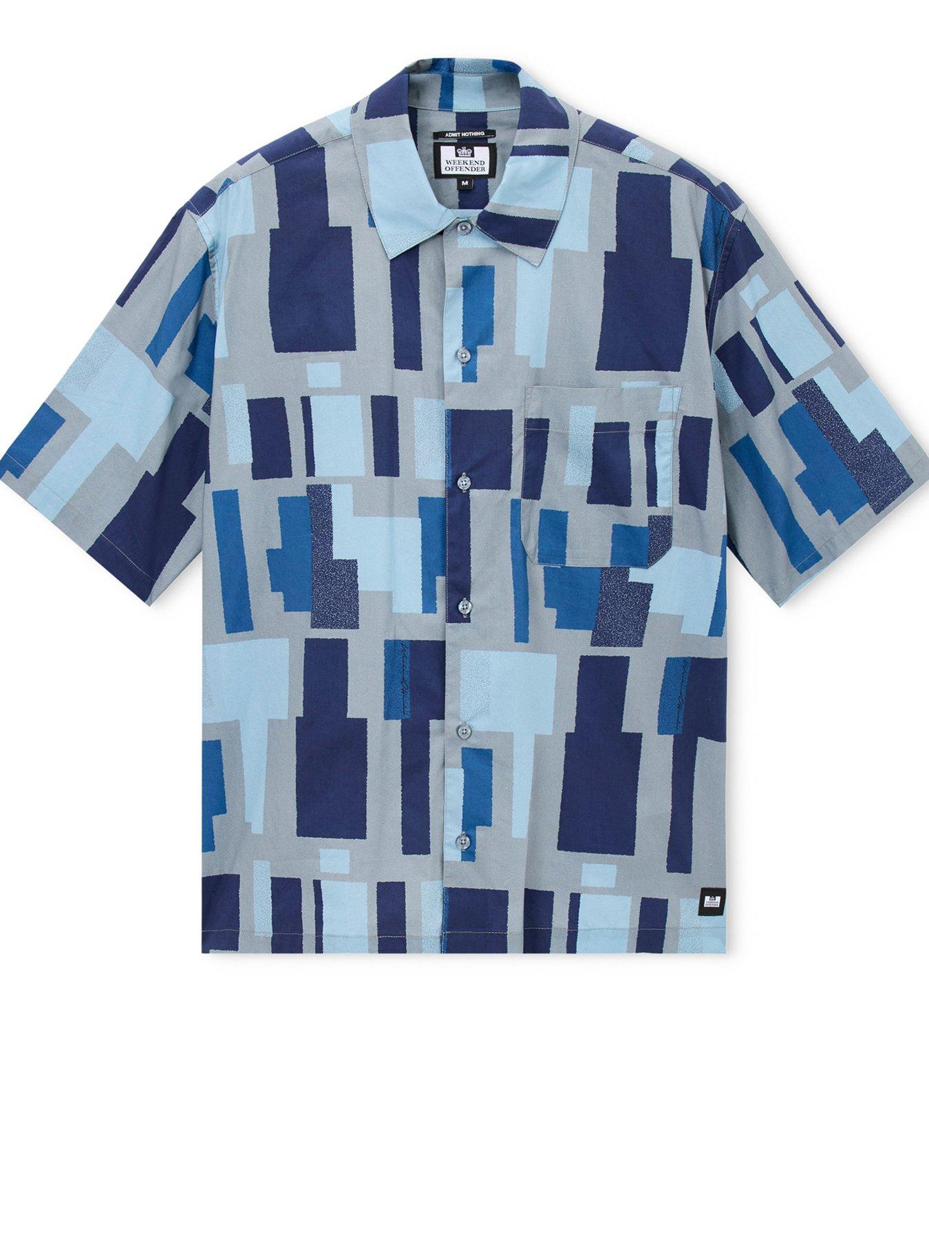 Image 4 of 6 of Weekend Offender Ouzou Short Sleeve Shirt - Grey