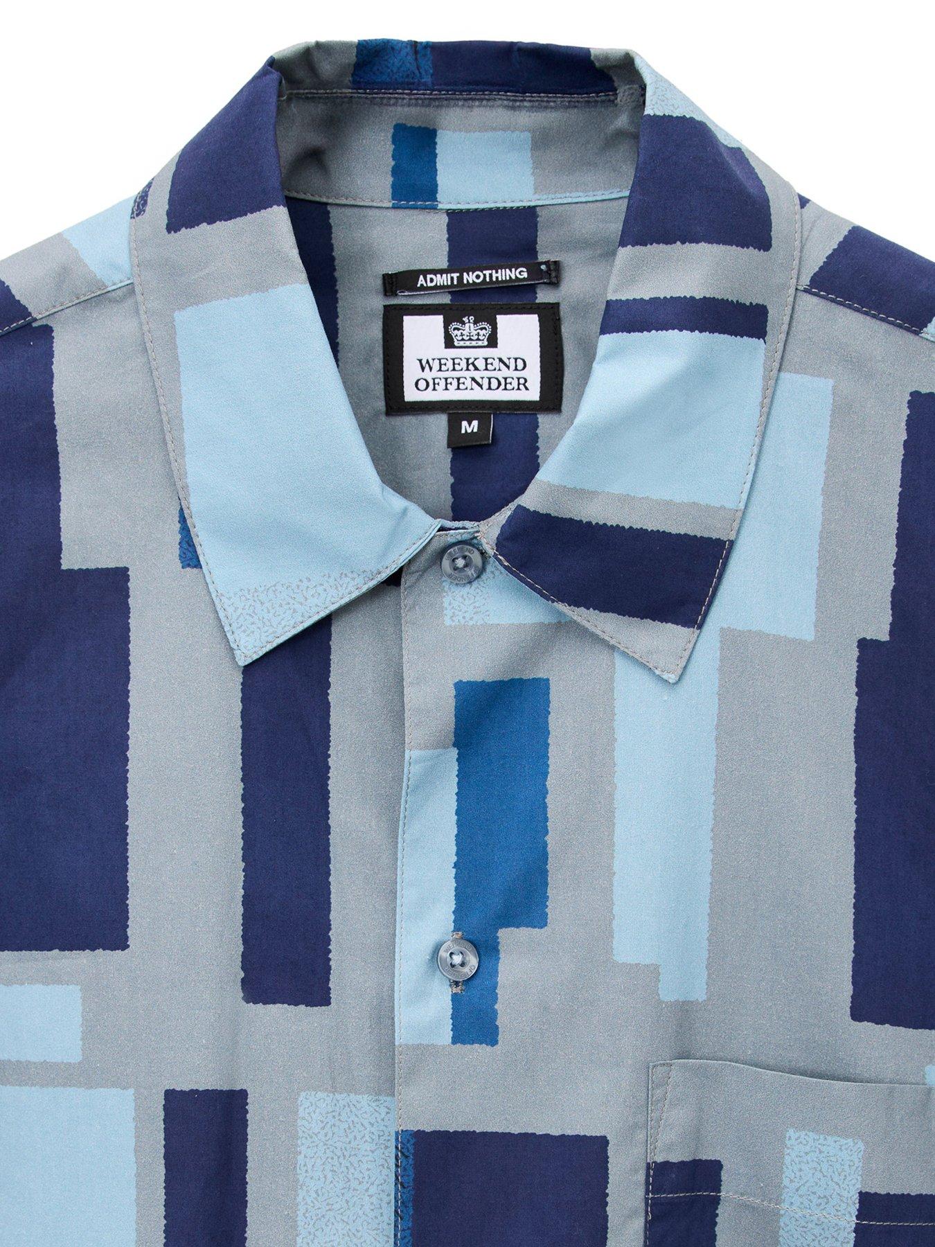 Image 5 of 6 of Weekend Offender Ouzou Short Sleeve Shirt - Grey