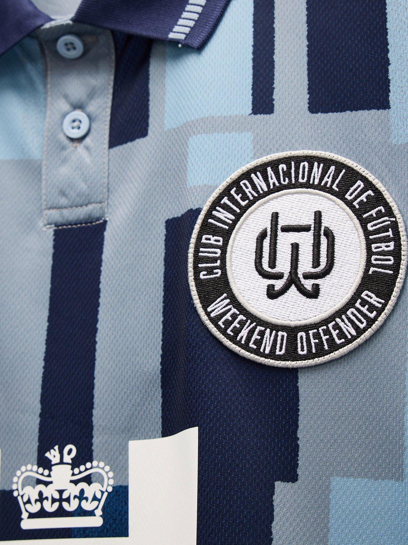 Image 2 of 3 of Weekend Offender Kiffan Football Shirt - Grey