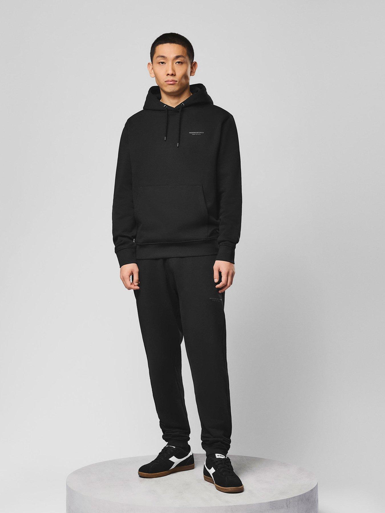 Image 1 of 4 of Weekend Offender Bronx Tracksuit Set - Black