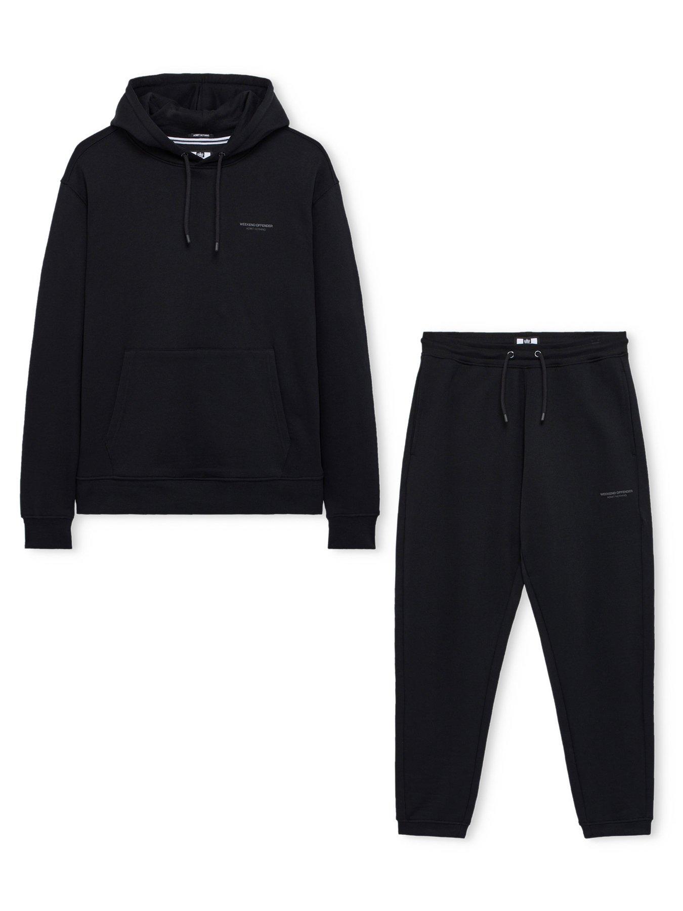 Image 3 of 4 of Weekend Offender Bronx Tracksuit Set - Black