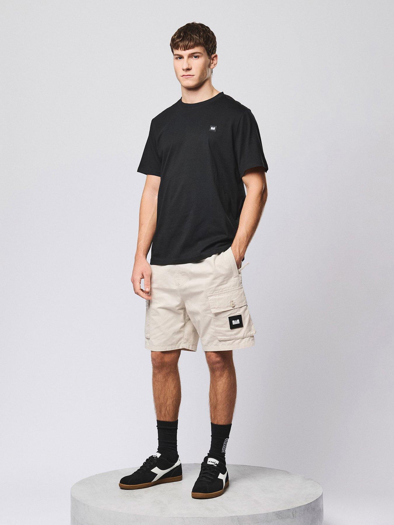 Image 1 of 7 of Weekend Offender Scopello Drawstring Shorts - Beige