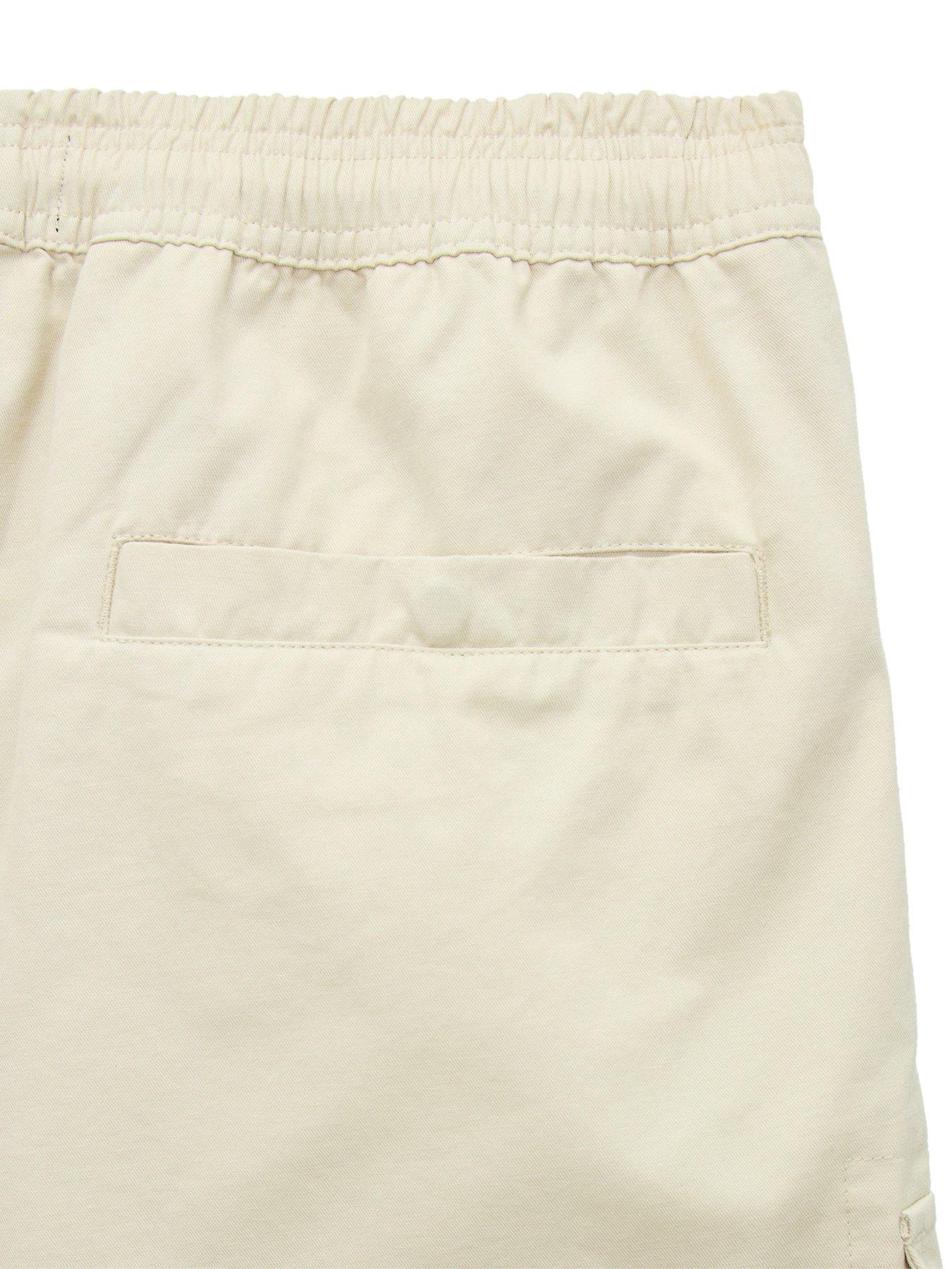 Image 7 of 7 of Weekend Offender Scopello Drawstring Shorts - Beige