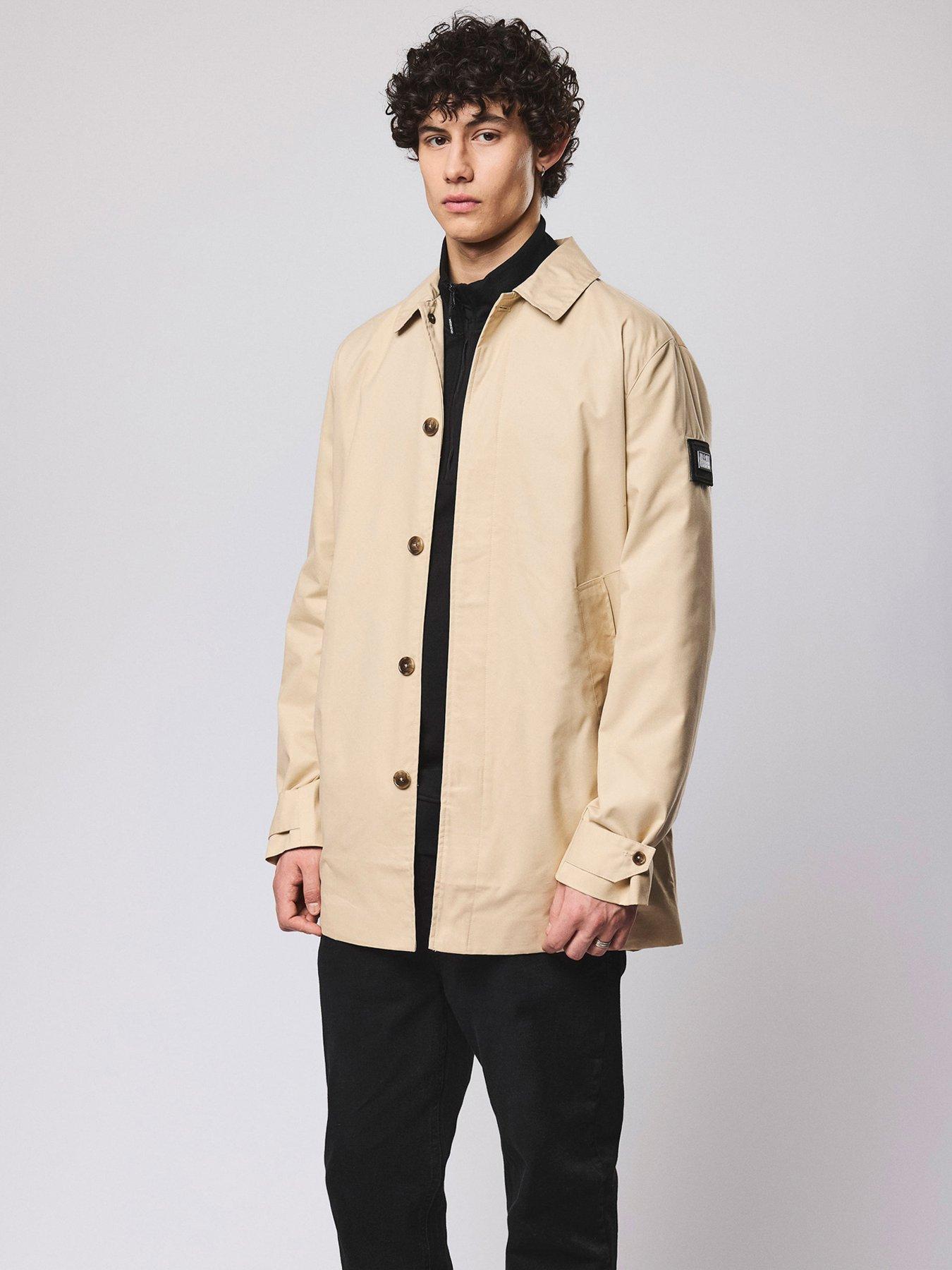 Weekend Offender Whitehouse Collared Jacket, Beige, Size S, Men