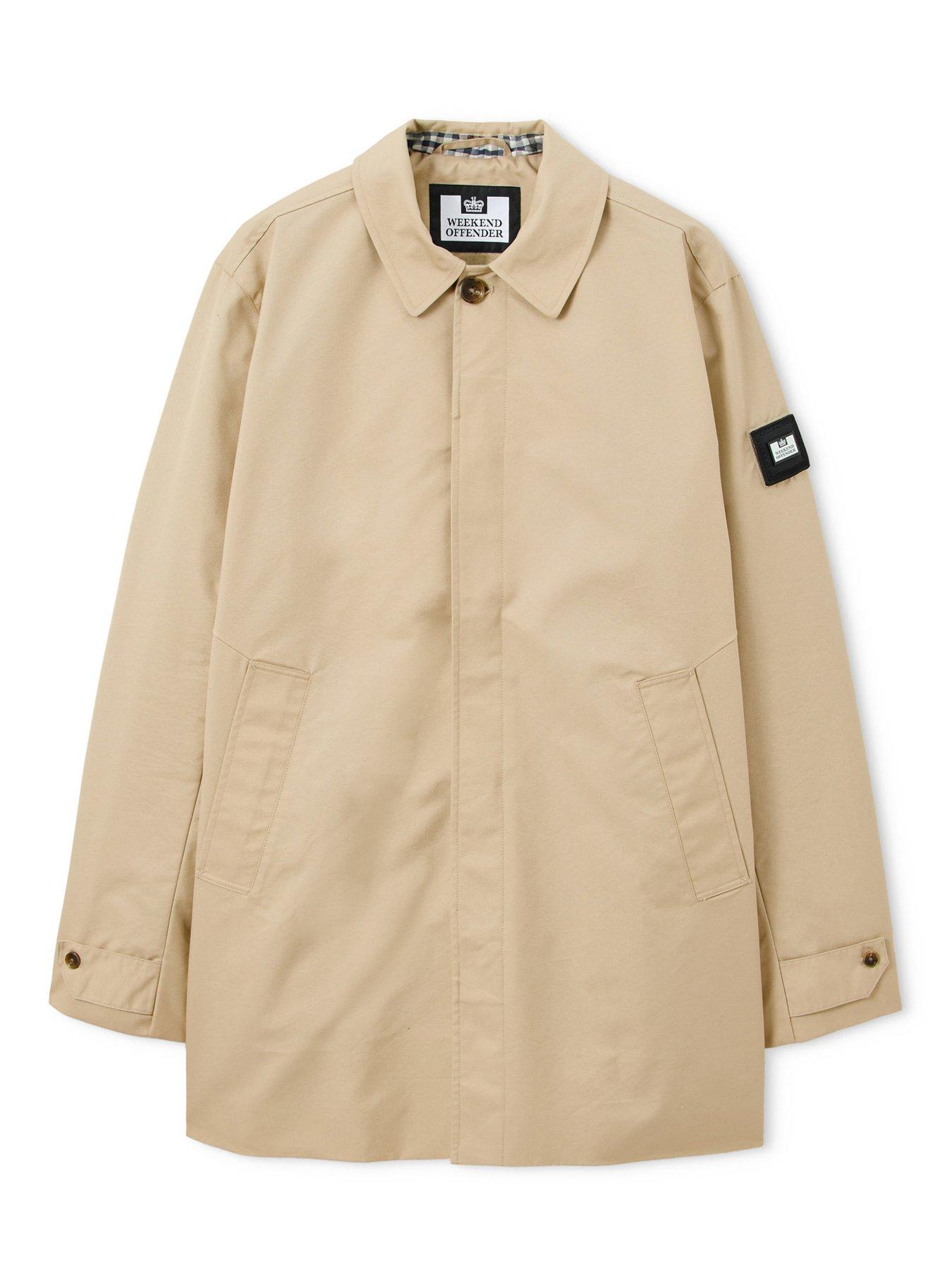Image 6 of 7 of Weekend Offender Weekend Offender Whitehouse Collared Jacket - Beige